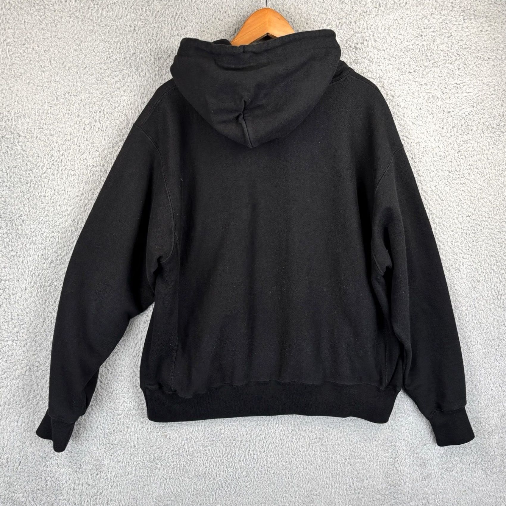 Champion Champion Hoodie Mens Large Black Reverse Weave Sweatshirt Size US L / EU 52-54 / 3 - 6 Thumbnail