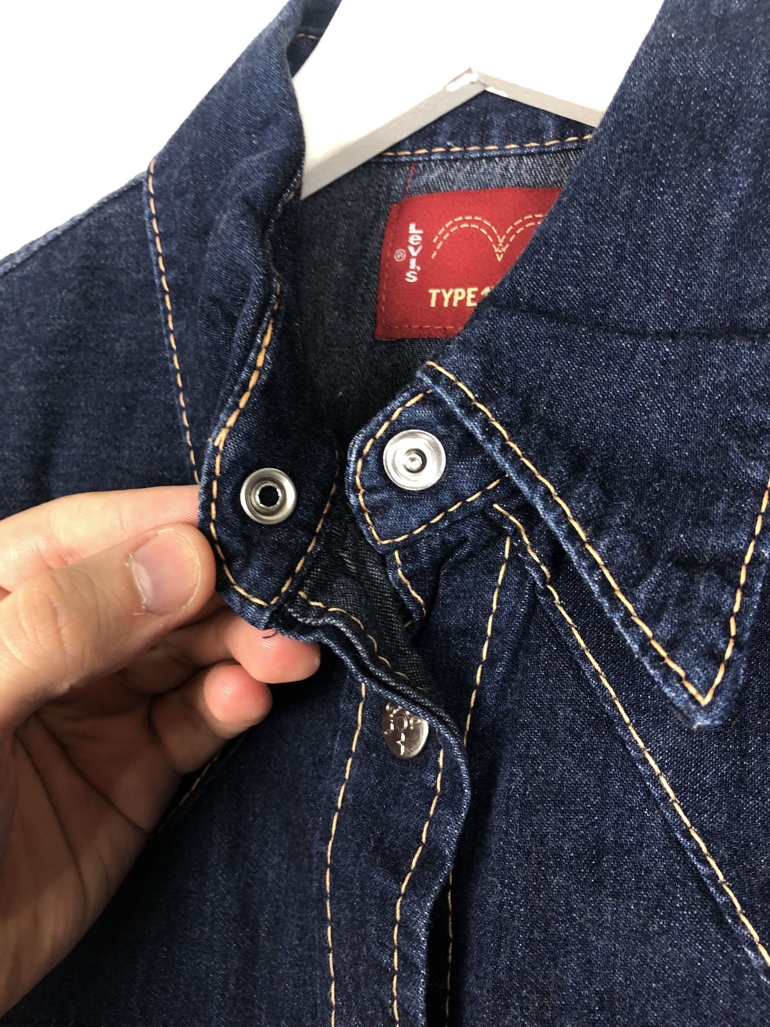 Japanese Brand Levis Type 1 Jeans Denim Shirt Blue size S Size S / US 4 / IT 40 - 7 Thumbnail