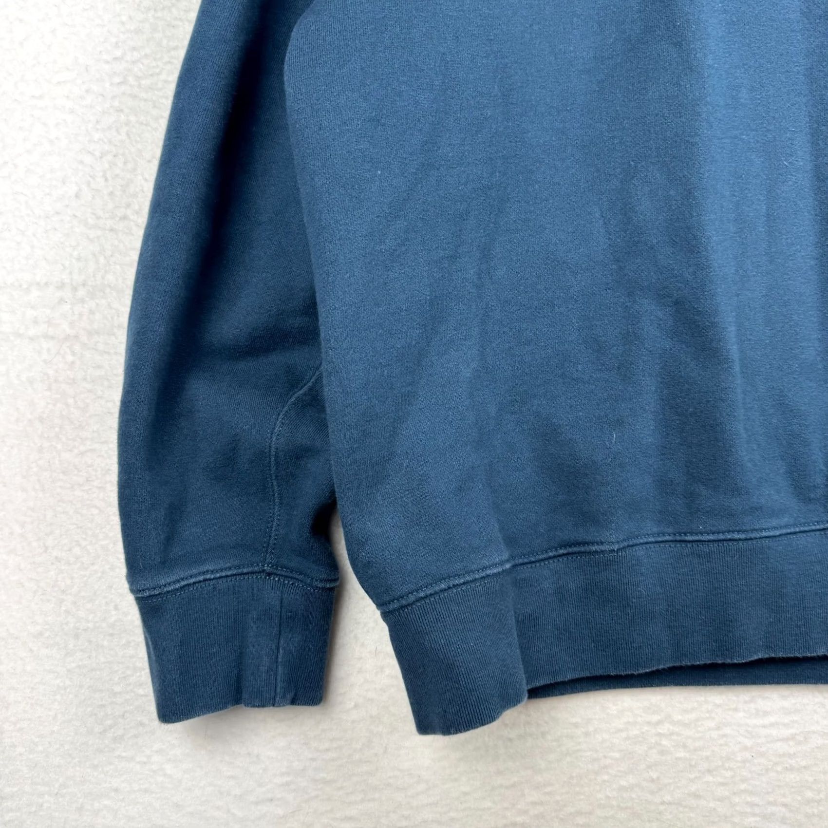 J.Crew VINTAGE J.CREW Sweatshirt Mens Large Blue Crew Neck Fleece Pullover with Pockets Jacket/Coat? Size US L / EU 52-54 / 3 - 2 Thumbnail