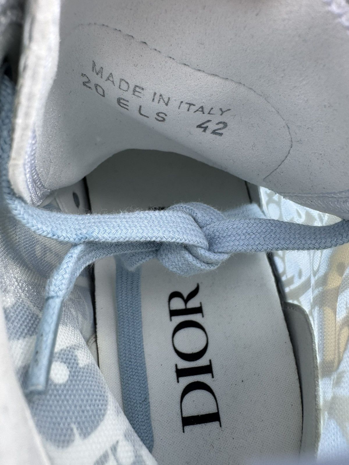Dior DIOR OBLIQUE B23 HIGH TOP DANIEL ARSHAM BLUE SIZE 42 EU / 9 Size US 9 / EU 42 - 6 Thumbnail