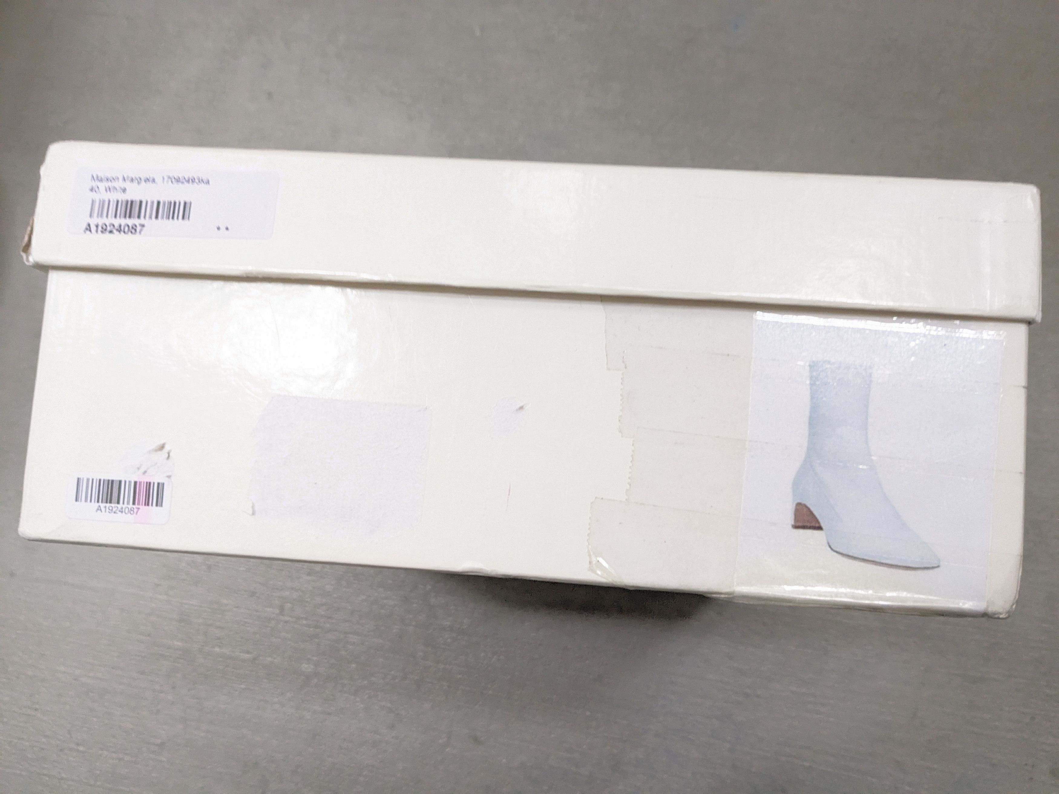 Maison Margiela Maison Margiela Boots Heels White Leather 7 40 Side Zip Size US 7 / EU 40 - 21 Thumbnail