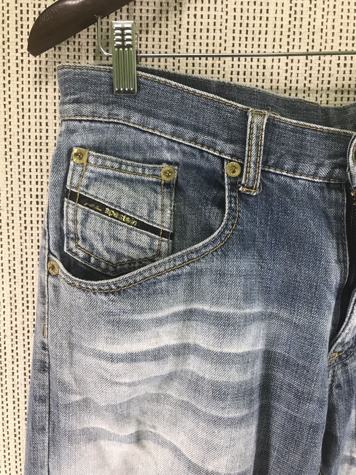 If Six Was Nine × Japanese Brand ‼️‼️distressed gold line APESTEIN very rare Size US 34 / EU 50 - 4 Thumbnail