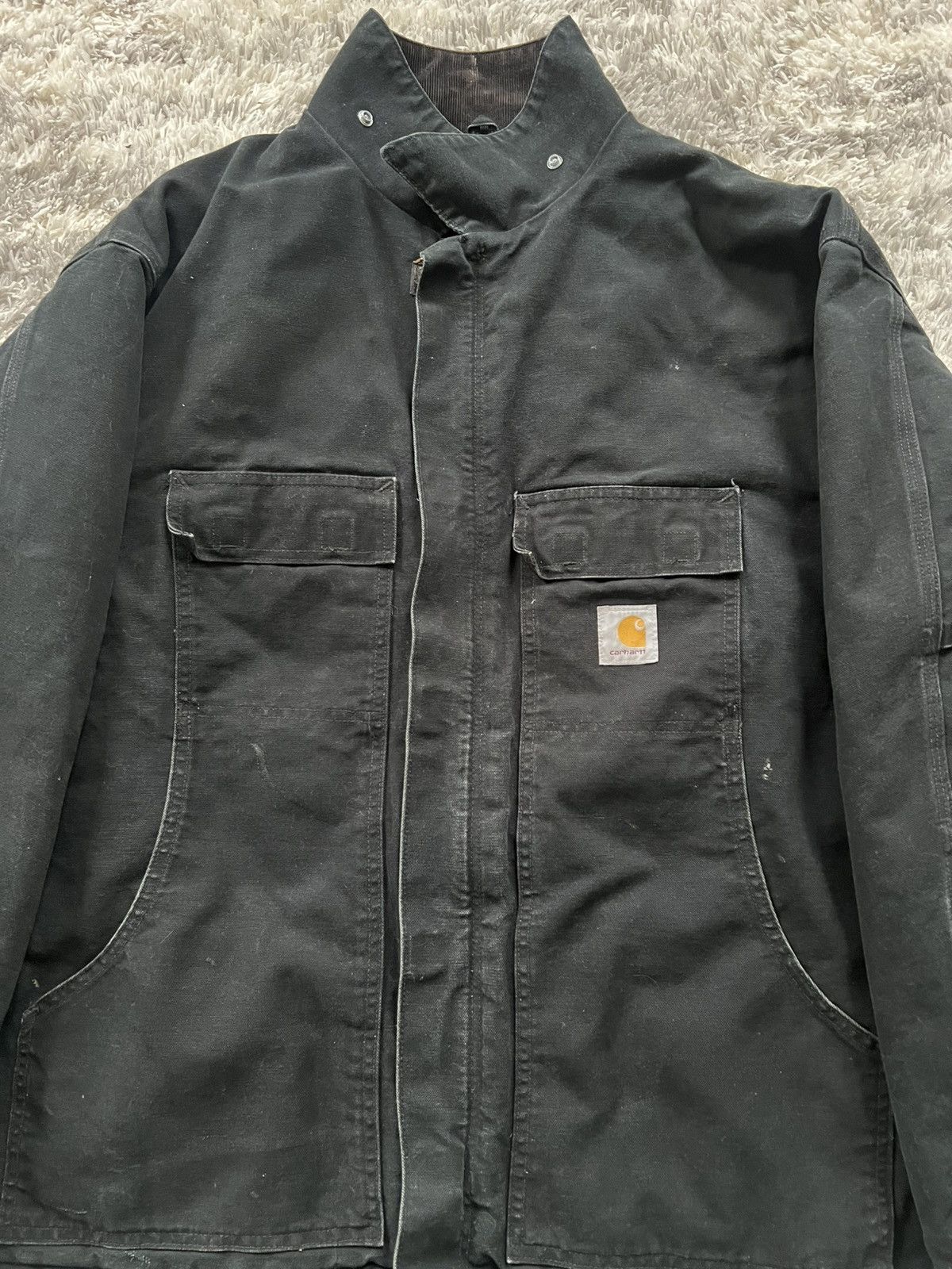 Carhartt Vintage Carhartt Detroit Work Distressed Jacket Size US XXL / EU 58 / 5 - 3 Thumbnail