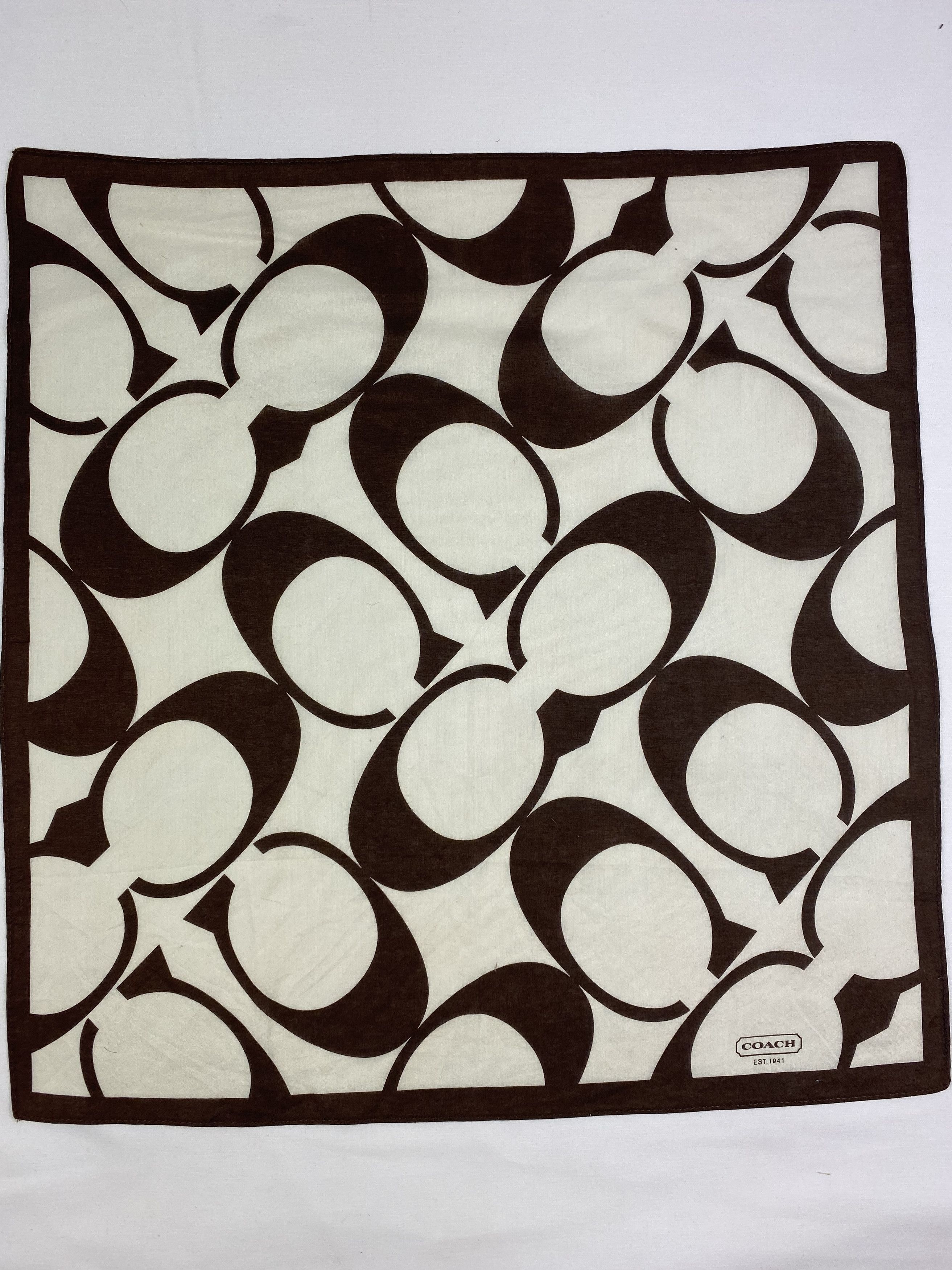 Coach × Vintage Coach Monogram Handkerchief / Bandana / Neckerchief Size ONE SIZE - 3 Thumbnail