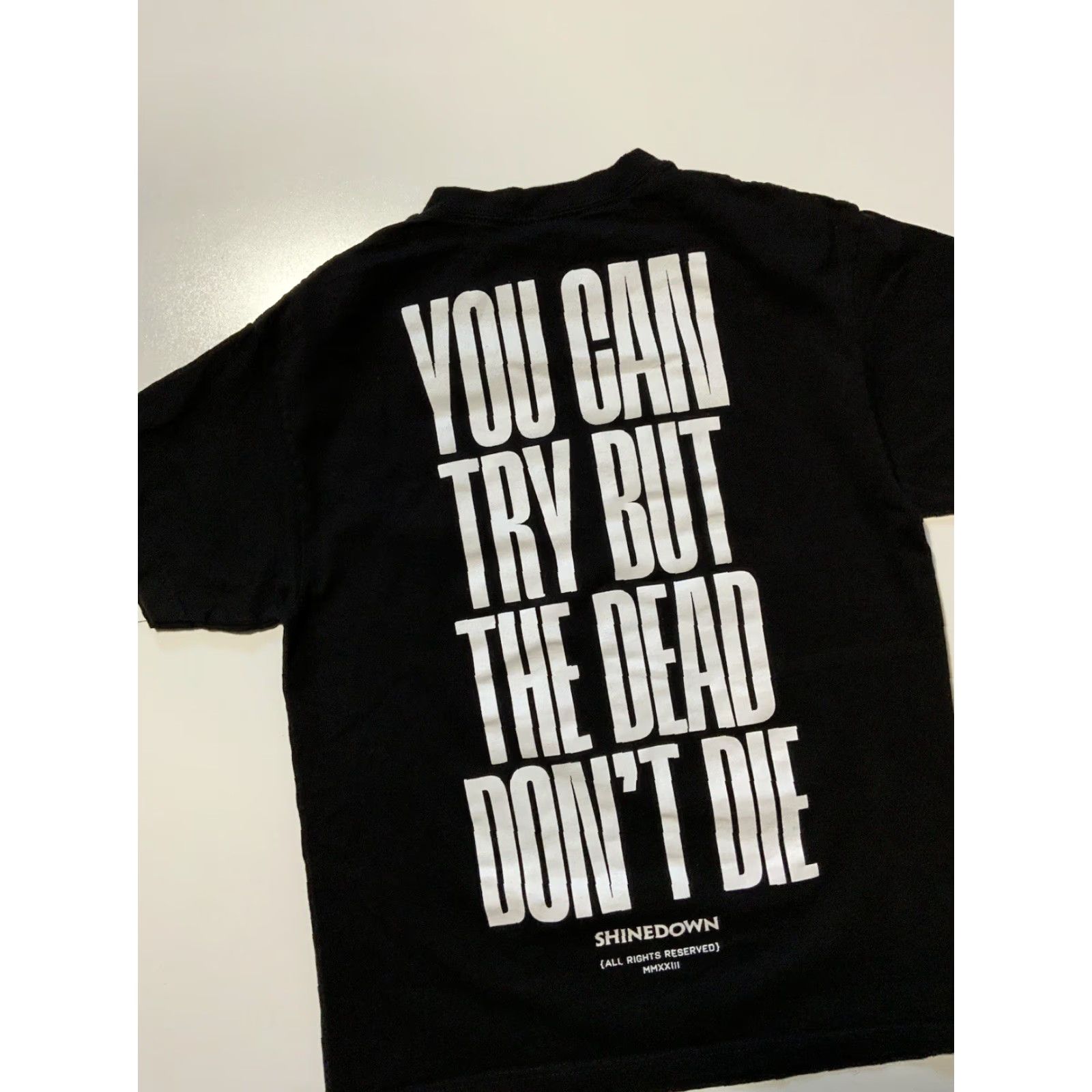 American Apparel Shinedown Planet Zero You Can Try But The Dead Don’t Die Rock Band T-Shirt M Black Mens Size US M / EU 48-50 / 2 - 4 Thumbnail