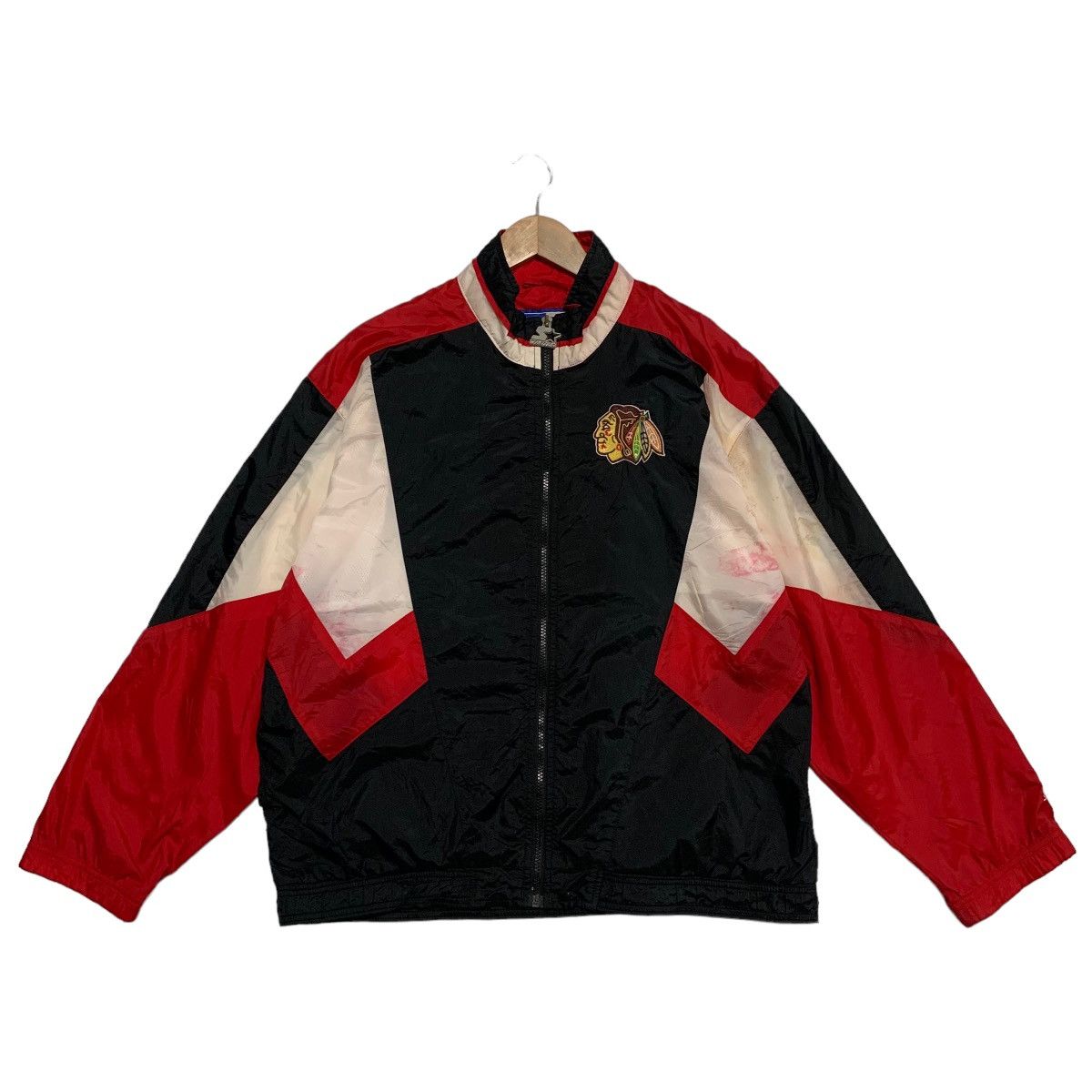 NHL Vintage Starter NHL Chicago Blackhawks Nylon Jacket Size US M / EU 48-50 / 2 - 8 Thumbnail