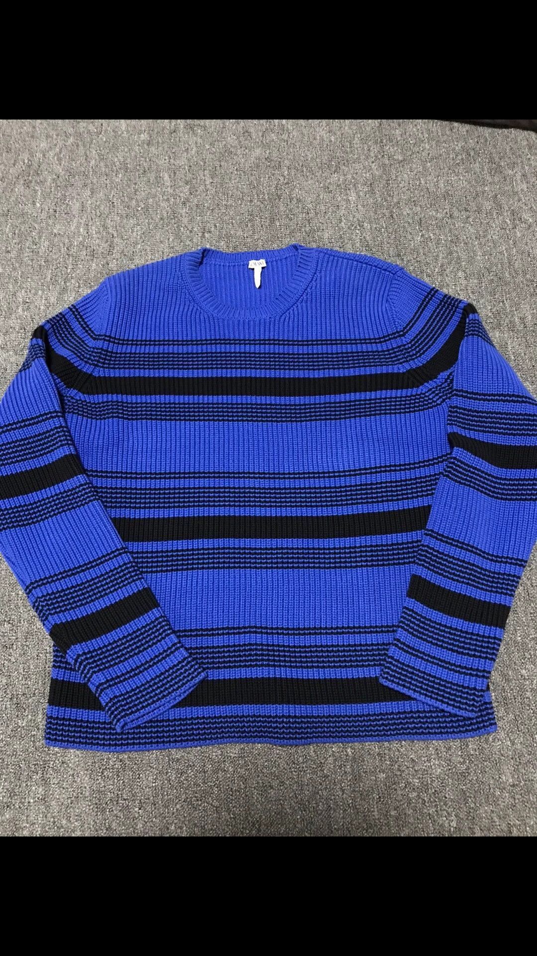Loewe Blue Striped Long Sleeve Sweater Size US XL / EU 56 / 4 - 1 Thumbnail