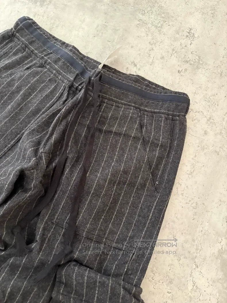Greg Lauren Greg Lauren size S Dark Gray Striped Wool and Cashmere Ble Size US 27 - 2 Thumbnail