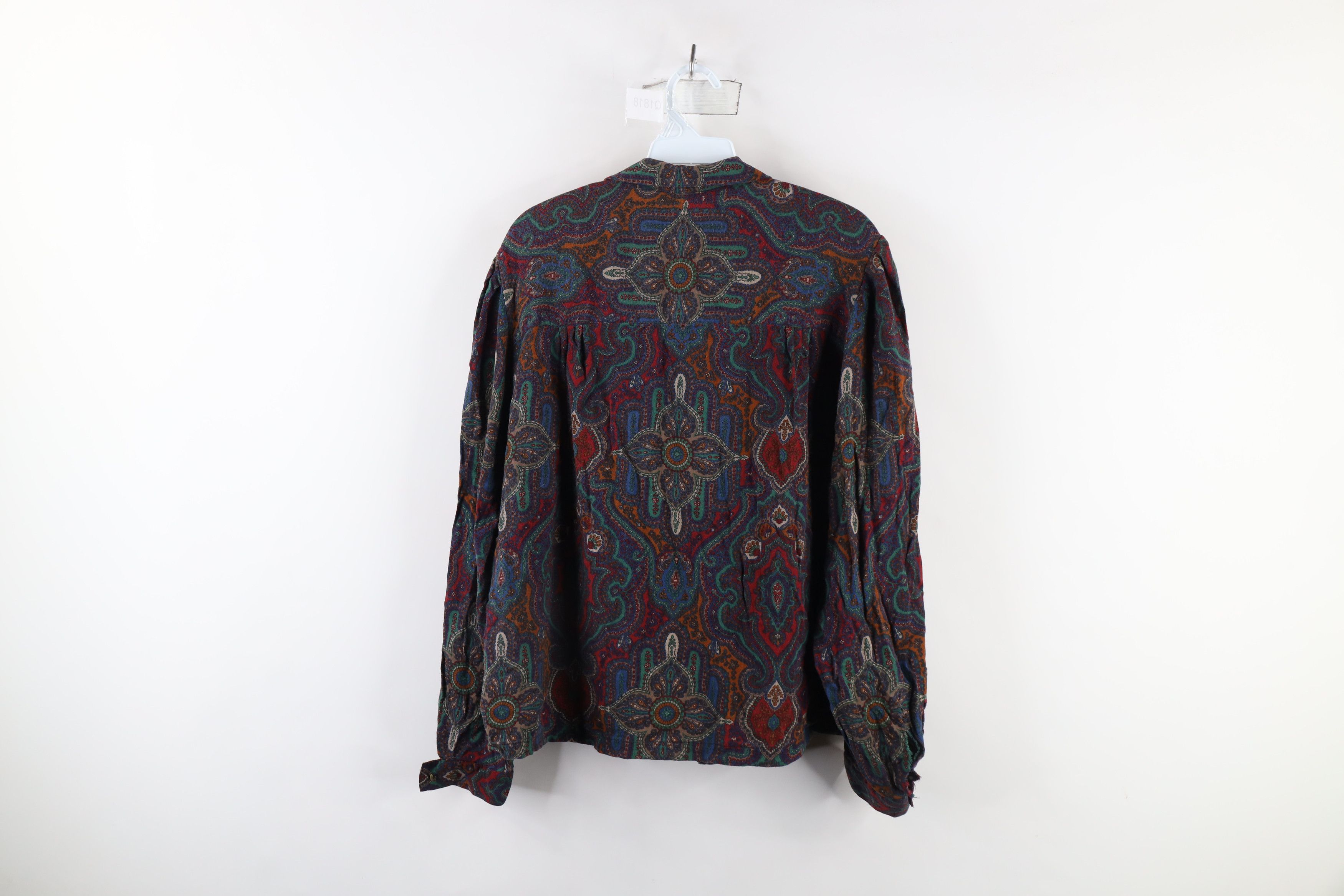 Vintage Vintage 90s Streetwear Rainbow Paisley Collared Button Shirt Size XXL / US 16-18 / IT 52-54 - 7 Thumbnail