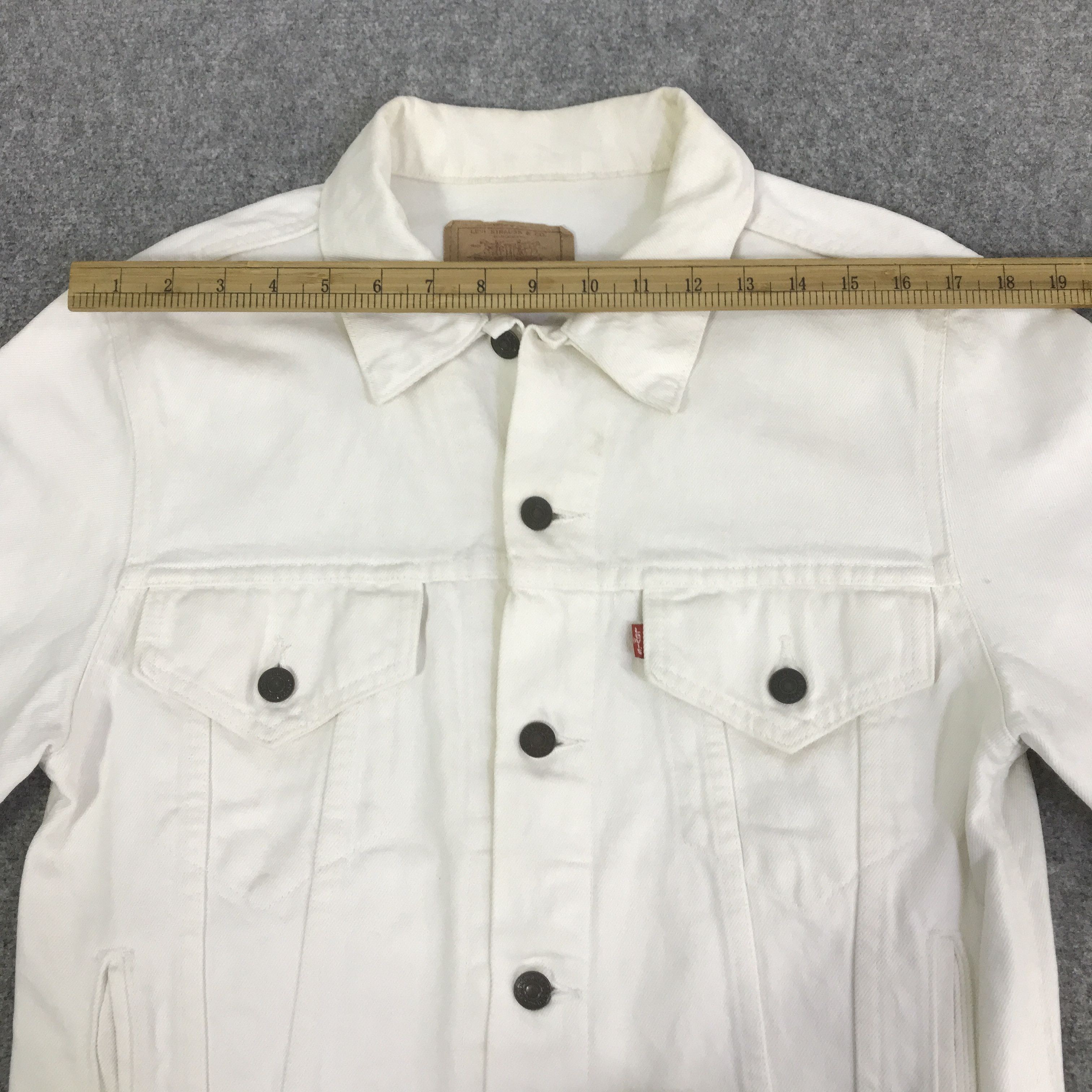 Levi's Vintage Clothing LEVIS STRAUSS TRACKER WHITE DENIM JACKET K84B17 Size US L / EU 52-54 / 3 - 5 Thumbnail