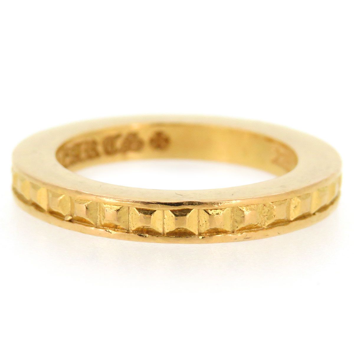 Chrome Hearts Chrome Hearts True Fuckin Punk Link Gold Ring - Size 4.5 Size ONE SIZE - 4 Thumbnail