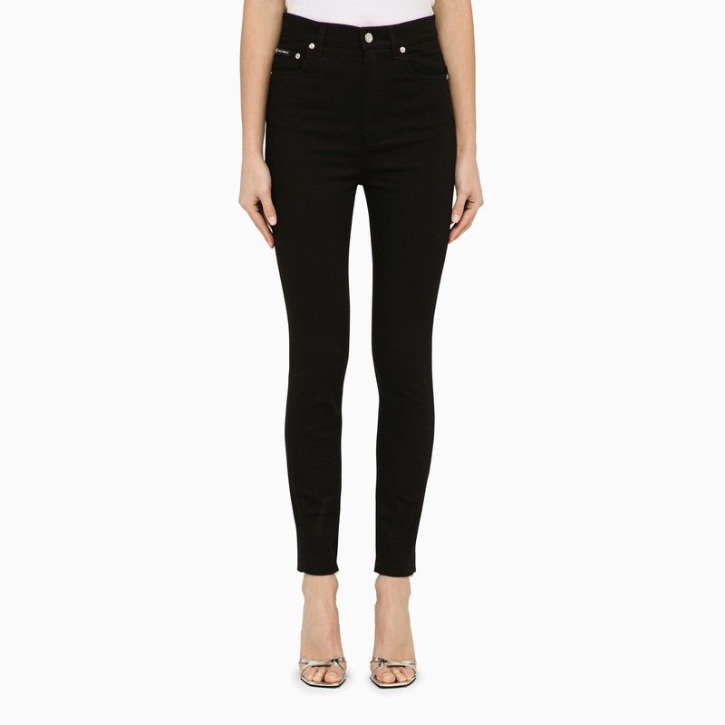 image of Dolce Gabbana Dolce&gabbana Black Denim Audrey Skinny Jeans in Blue, Women's (Size 27)