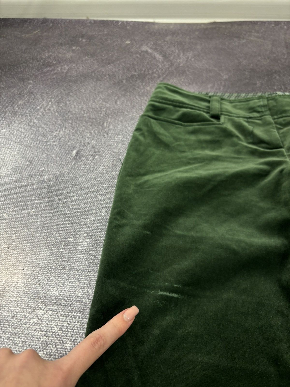 Etro Etro Velour Velvet Emerald Green Plush Women’s Luxury Pants Size 30" / US 8 / IT 44 - 7 Thumbnail