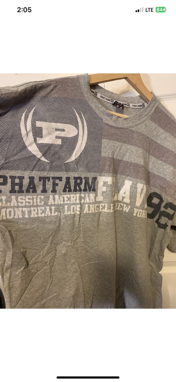 Phat Farm Phat farm mens Sz XL gray Flava 92 vintage streetwear Size US XL / EU 56 / 4 - 5 Thumbnail