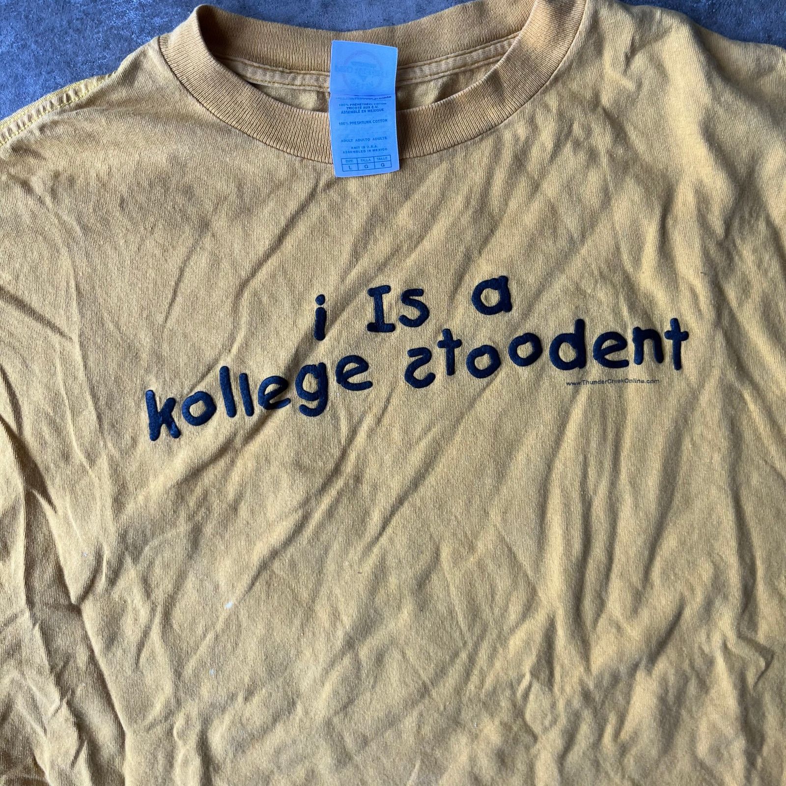 Vintage VINTAGE COLLEGE STUDENT PARODY OBSCURE NICHE SHIRT 90S LARGE Size US L / EU 52-54 / 3 - 1 Thumbnail