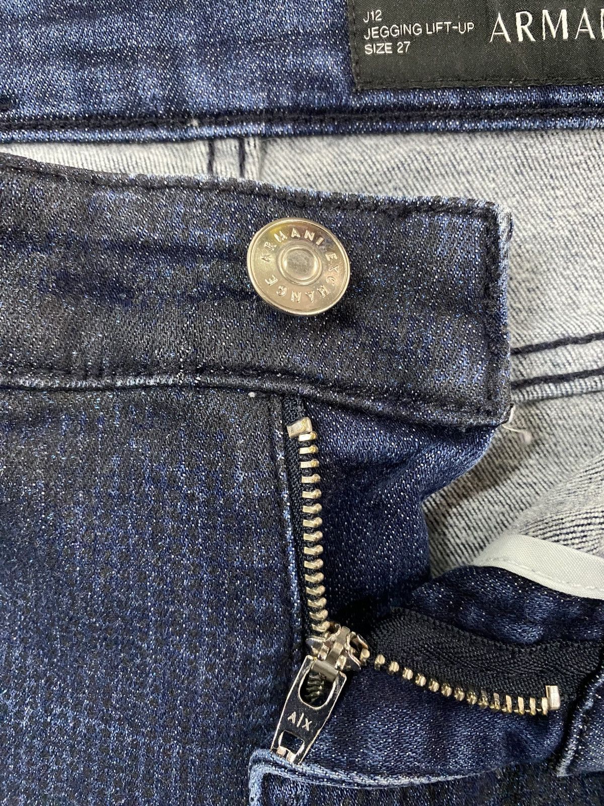 Armani Exchange Armani Exchange J12 Legging Lift Up Wax Blink Jeans @245 Size 27" / US 4 / IT 40 - 8 Thumbnail