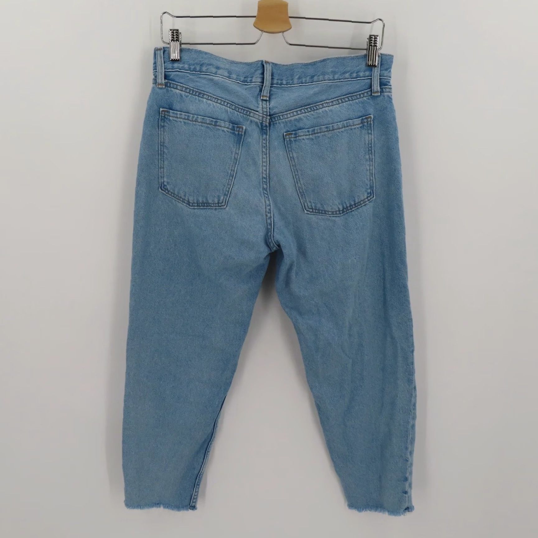 Old Navy Old Navy Womens Jeans 6 High Rise Slouchy Taper Light Wash Denim Button Fly Size 28" / US 6 / IT 42 - 5 Thumbnail