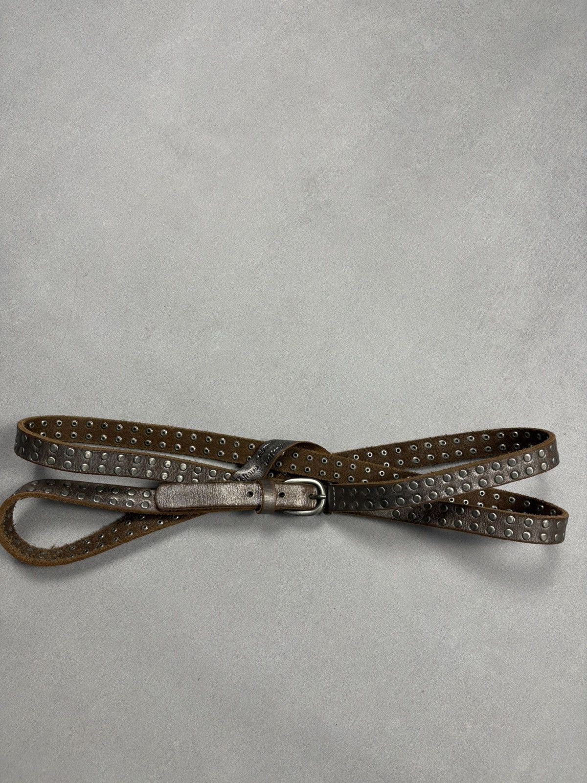 Zadig & Voltaire Zadig & Voltaire Studded Leather Wrap Belt Brown T2 Archive Size ONE SIZE - 1 Thumbnail