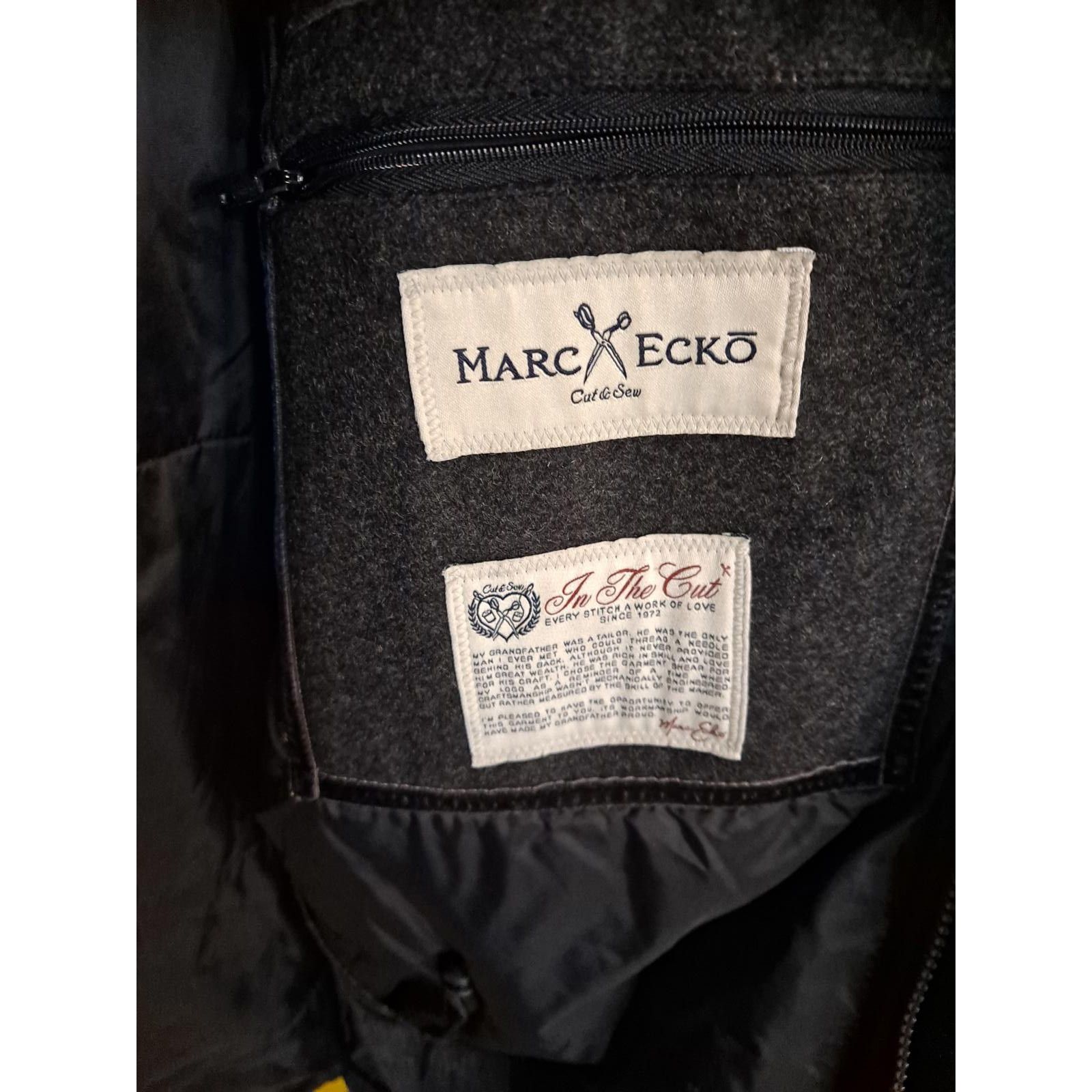 Marc Ecko Marc Echo Wool Coat with Detachable Hood Size Large Size US L / EU 52-54 / 3 - 3 Thumbnail