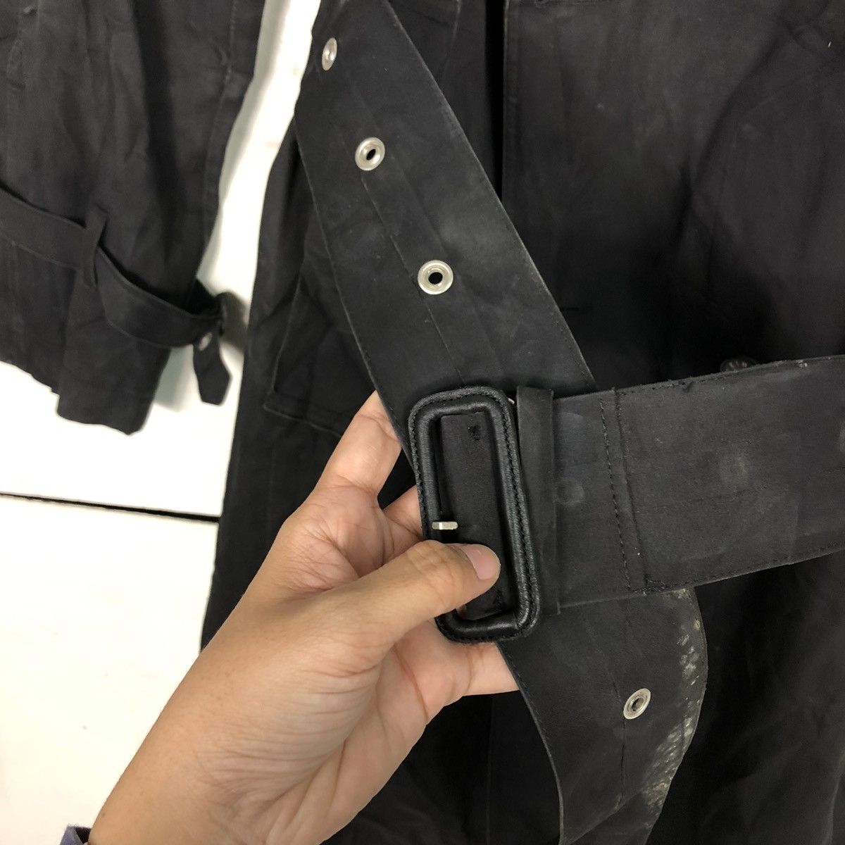 Mackintosh 🔥VINTAGE LONG JACKET WAX DESIGN RICH BLACK MACKINTOSH Size US M / EU 48-50 / 2 - 18 Thumbnail