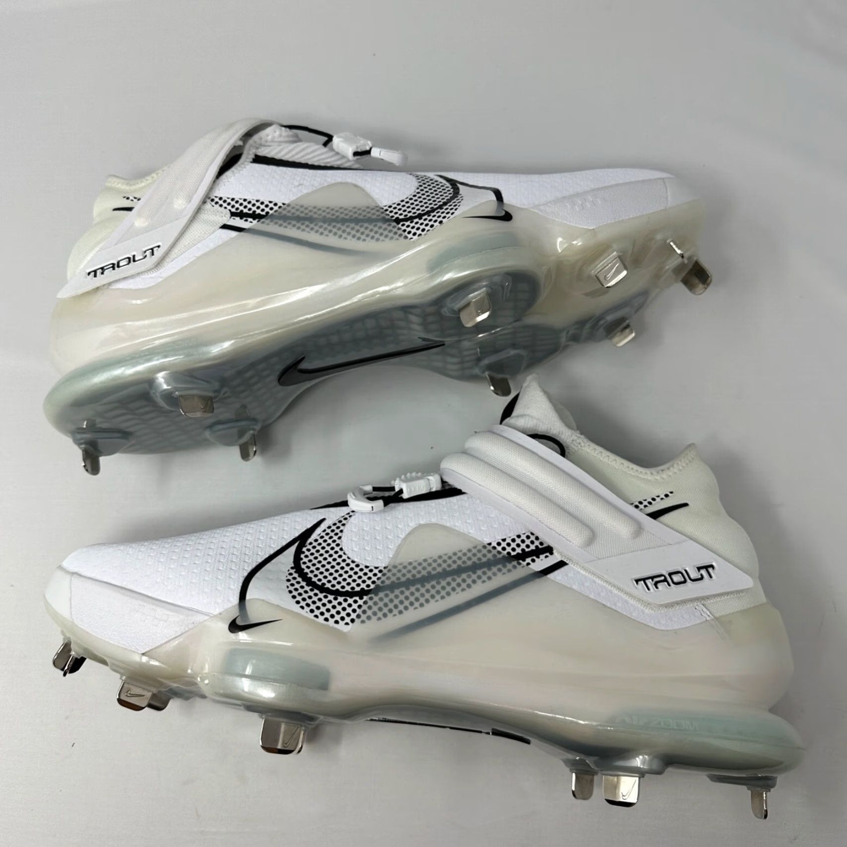 Nike Force Zoom Trout 7 Mens Baseball Cleats CI3134 White Black 13 USB?