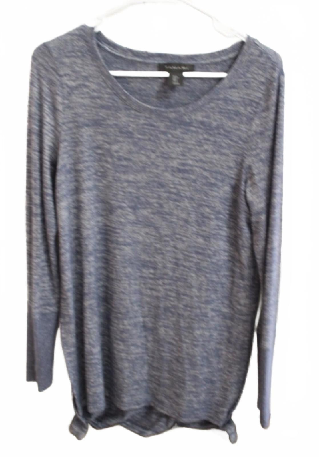 Elie Tahari Tahari Heathered Navy Blue Long Sleeve Sweater - Size Small Size S / US 4 / IT 40 - 3 Thumbnail