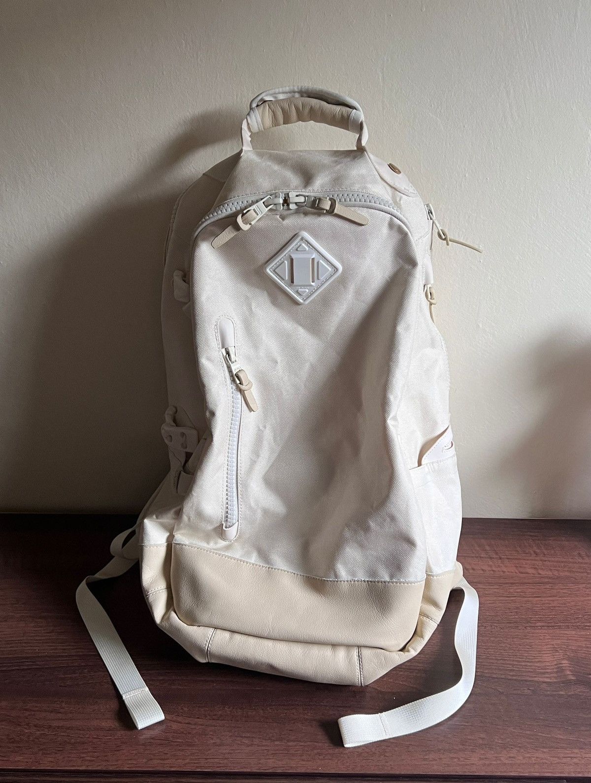 Visvim 🇯🇵 VISVIM CREAM WHITE BALLISTIC CORDURA BACKPACK BAG | Grailed