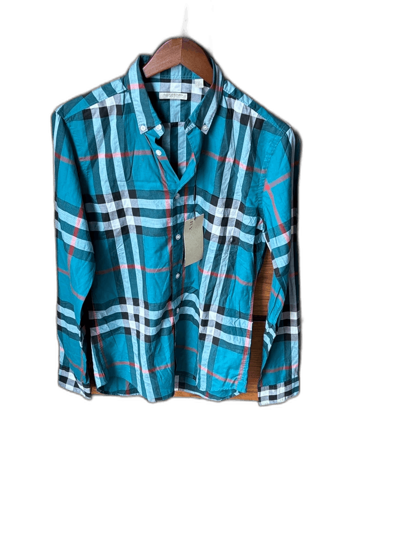 Burberry Burberry Men's Long Sleeve Checkered Shirt Size US S / EU 44-46 / 1 - 1 Thumbnail