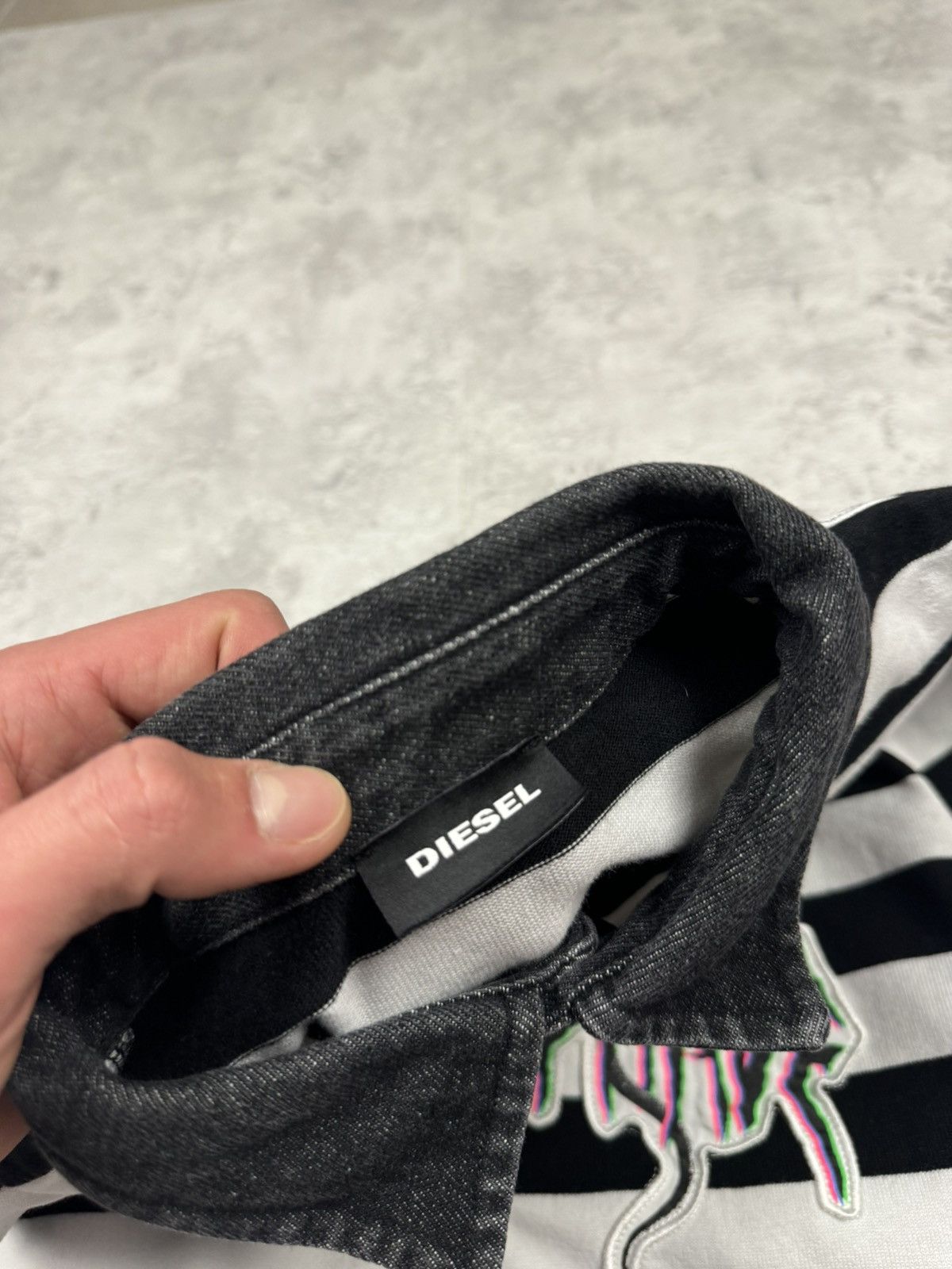 Diesel Diesel Brave Snake Long Sleeve Striped Size L Size US L / EU 52-54 / 3 - 10 Thumbnail