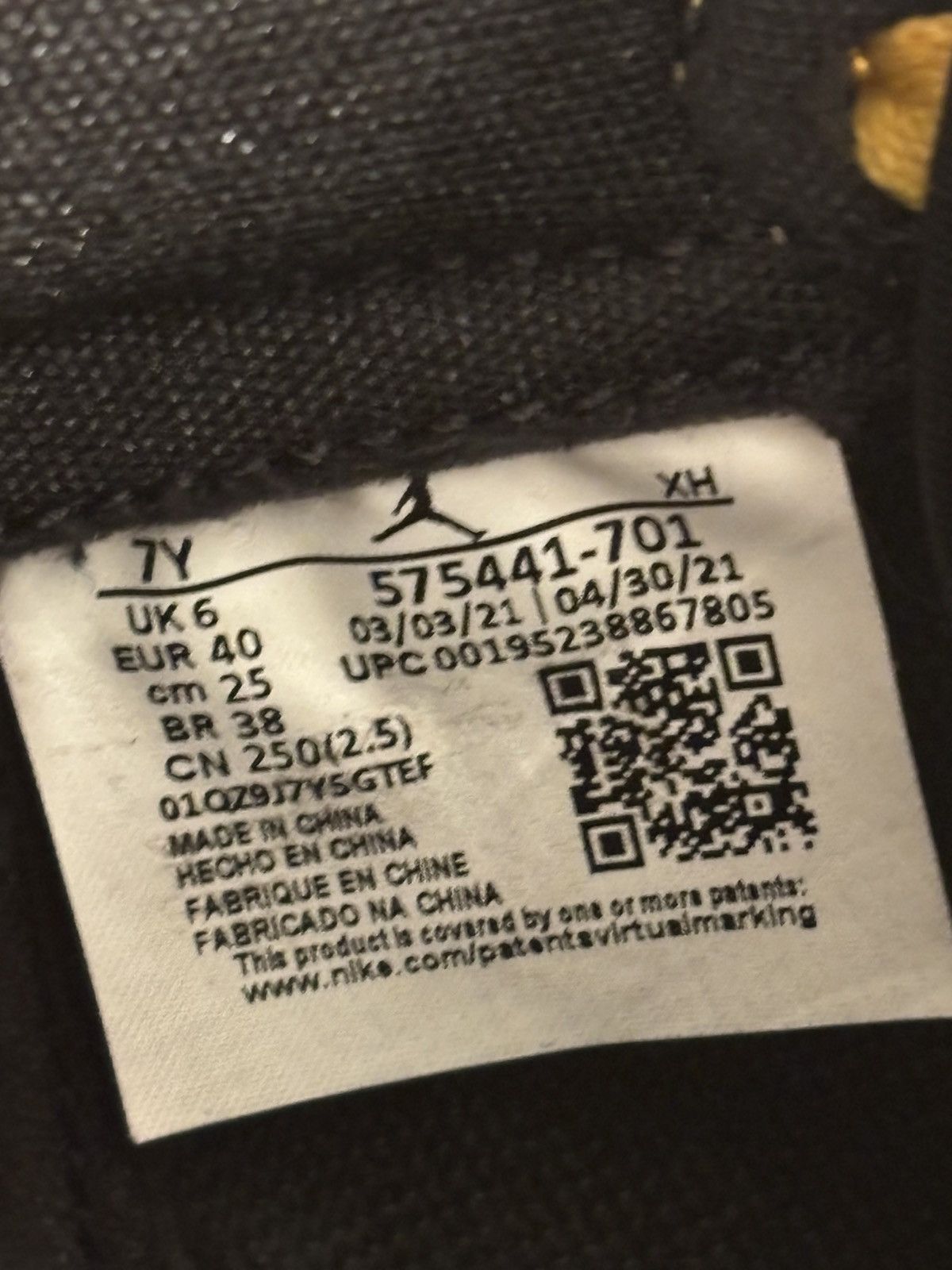 Jordan Brand AIR JORDAN 1 RETRO POLLSN HIGH OG GS Size US 7 / EU 40 - 8 Thumbnail
