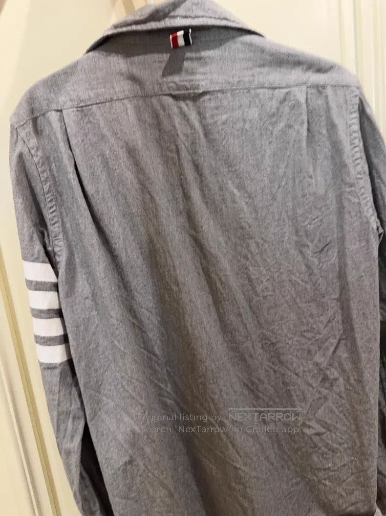 Thom Browne Thom Browne Gray long-sleeved shirt Size US S / EU 44-46 / 1 - 2 Thumbnail