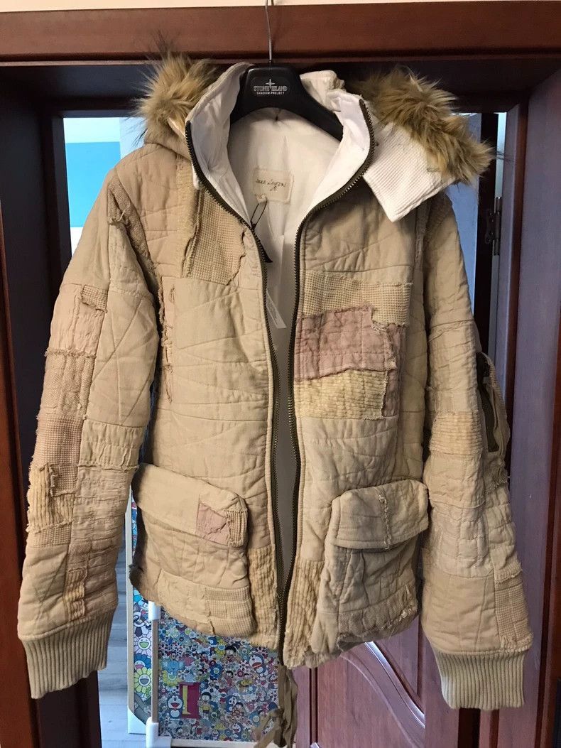 Greg Lauren Greg Lauren Heavy fabric patchwork cotton jack