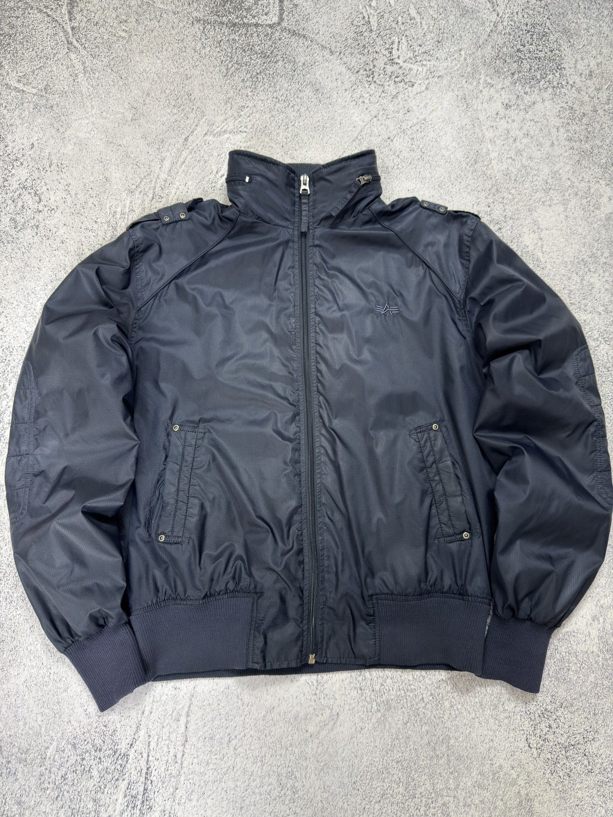 Alpha Industries Alpha Industries Ripstop Flight Jacket Navy Blue Bomber Size US XL / EU 56 / 4 - 4 Thumbnail