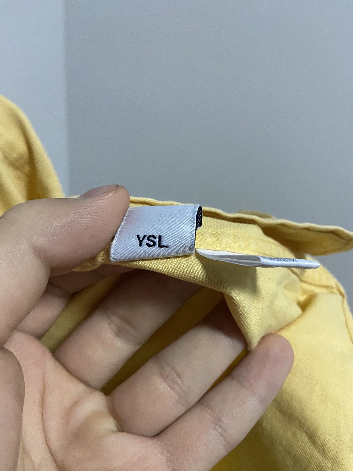Vintage × Yves Saint Laurent Yves Saint Laurent Vintage Button Ups Luxury Small Logo YSL Size US M / EU 48-50 / 2 - 6 Thumbnail