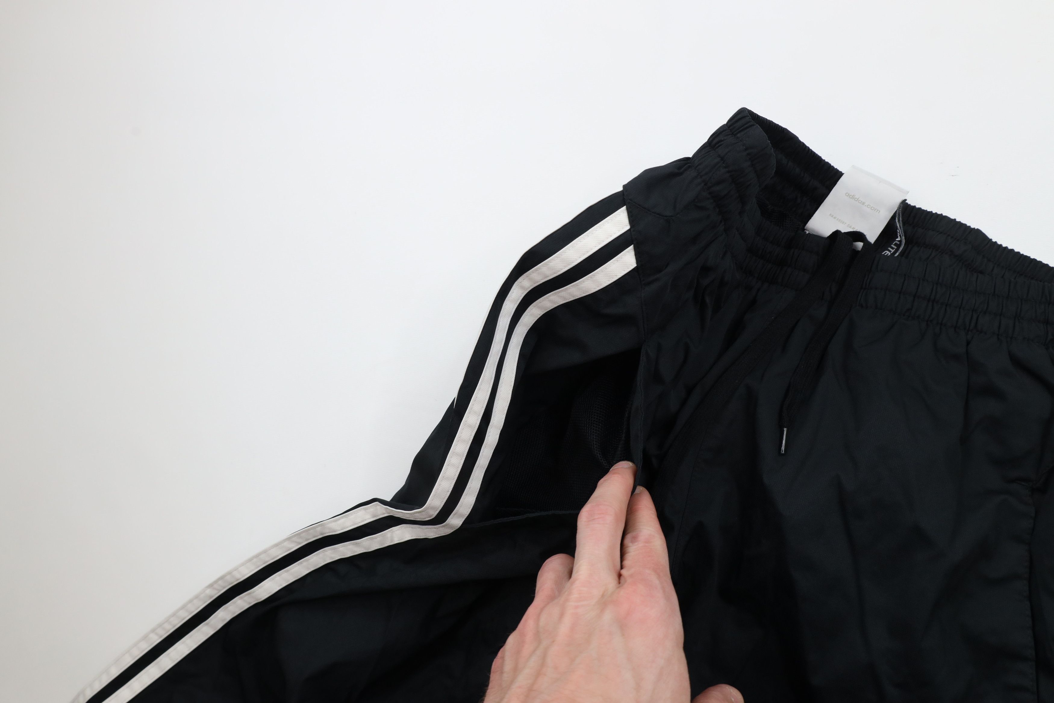 Adidas × Vintage Vintage Adidas Striped Lined Wide Leg Windbreaker Pants Size US 34 / EU 50 - 7 Thumbnail