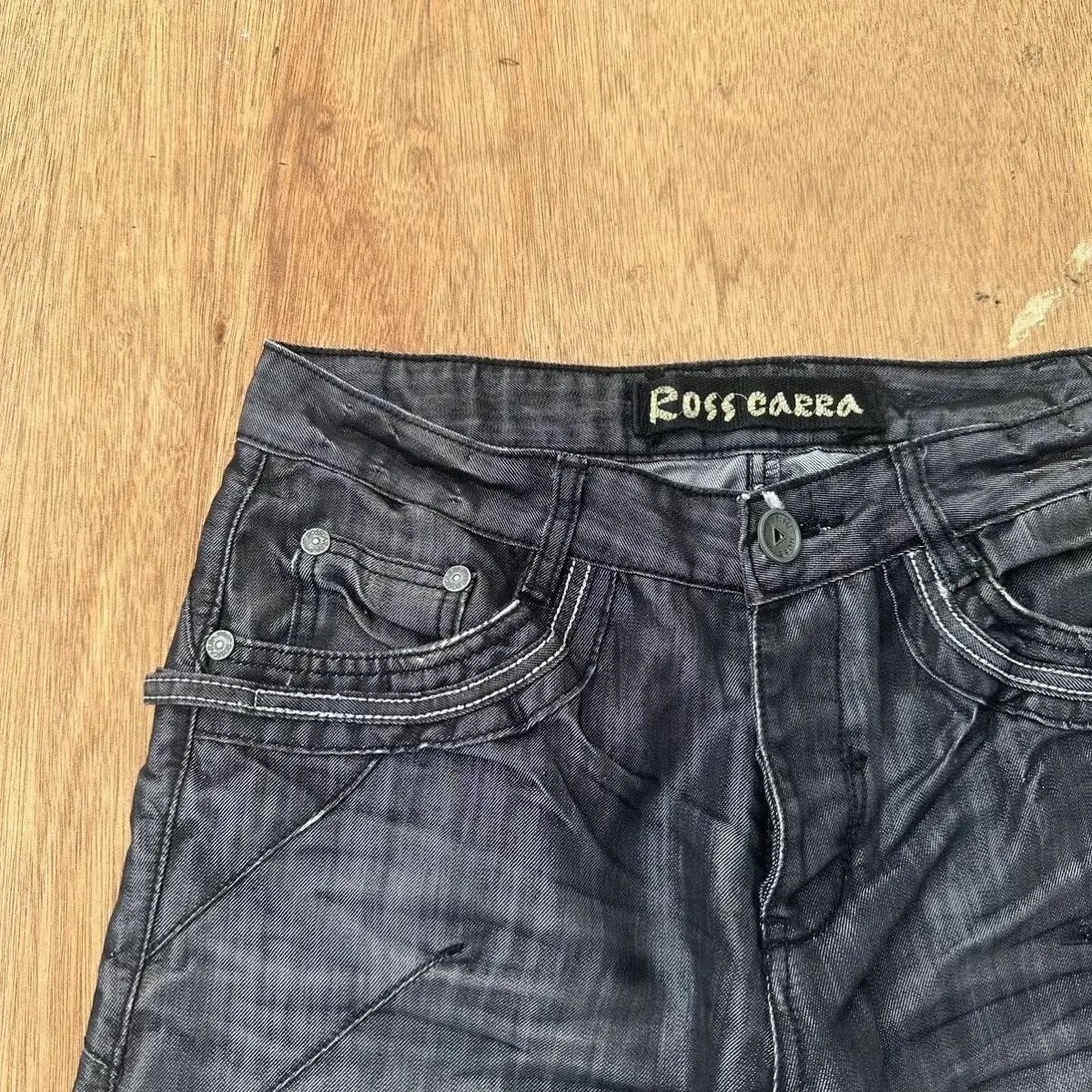 If Six Was Nine ROSSA CARRA JEANS BUTTONFLY DOUBLE BONES VERY RARE PANTS W32 Size US 32 / EU 48 - 2 Thumbnail