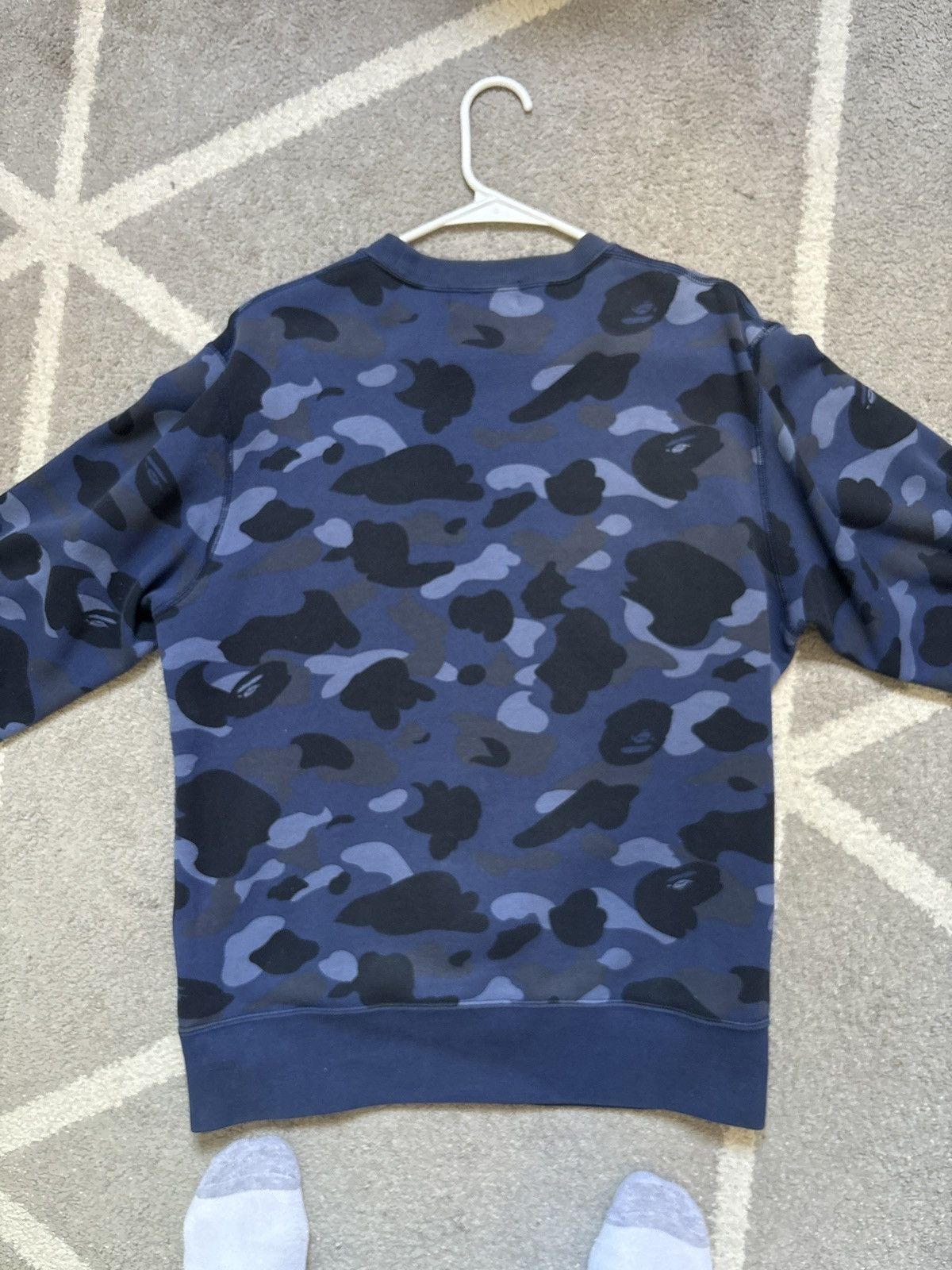 Bape Navy Bape Crewneck Size US L / EU 52-54 / 3 - 2 Thumbnail