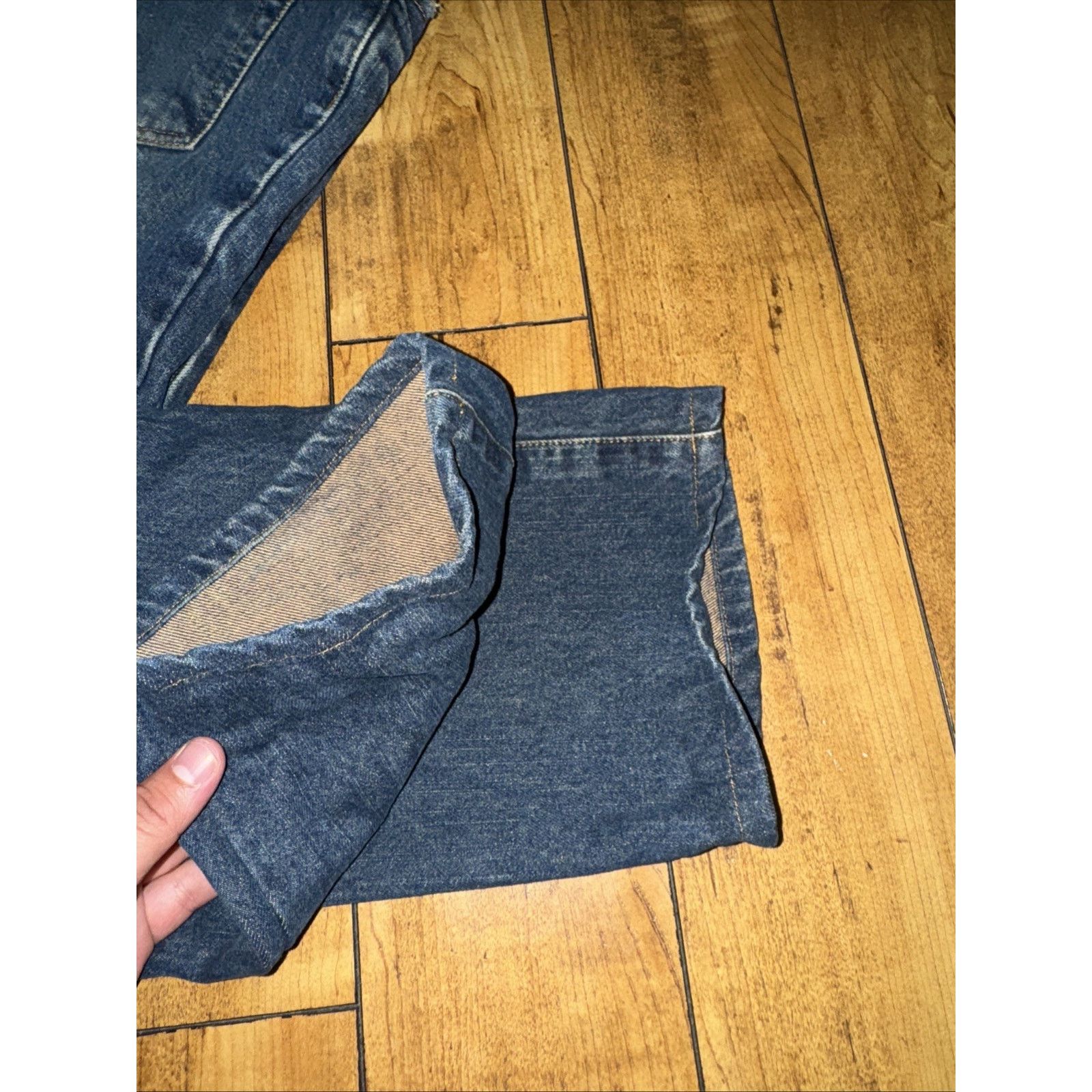 Mossimo VNTG Mossimo Button Fly Denim Jeans Blue 34x30 Straight Size US 34 / EU 50 - 3 Thumbnail