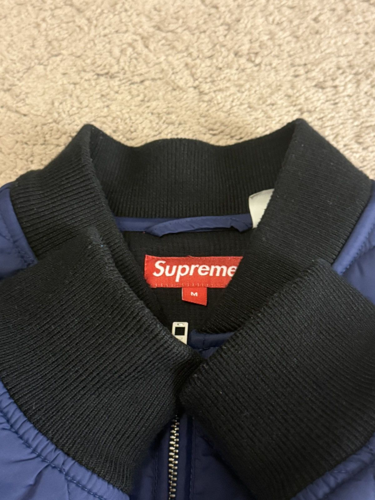 Supreme FW21 Supreme Quit Your Job Quilted Work Jacket Size US M / EU 48-50 / 2 - 9 Thumbnail