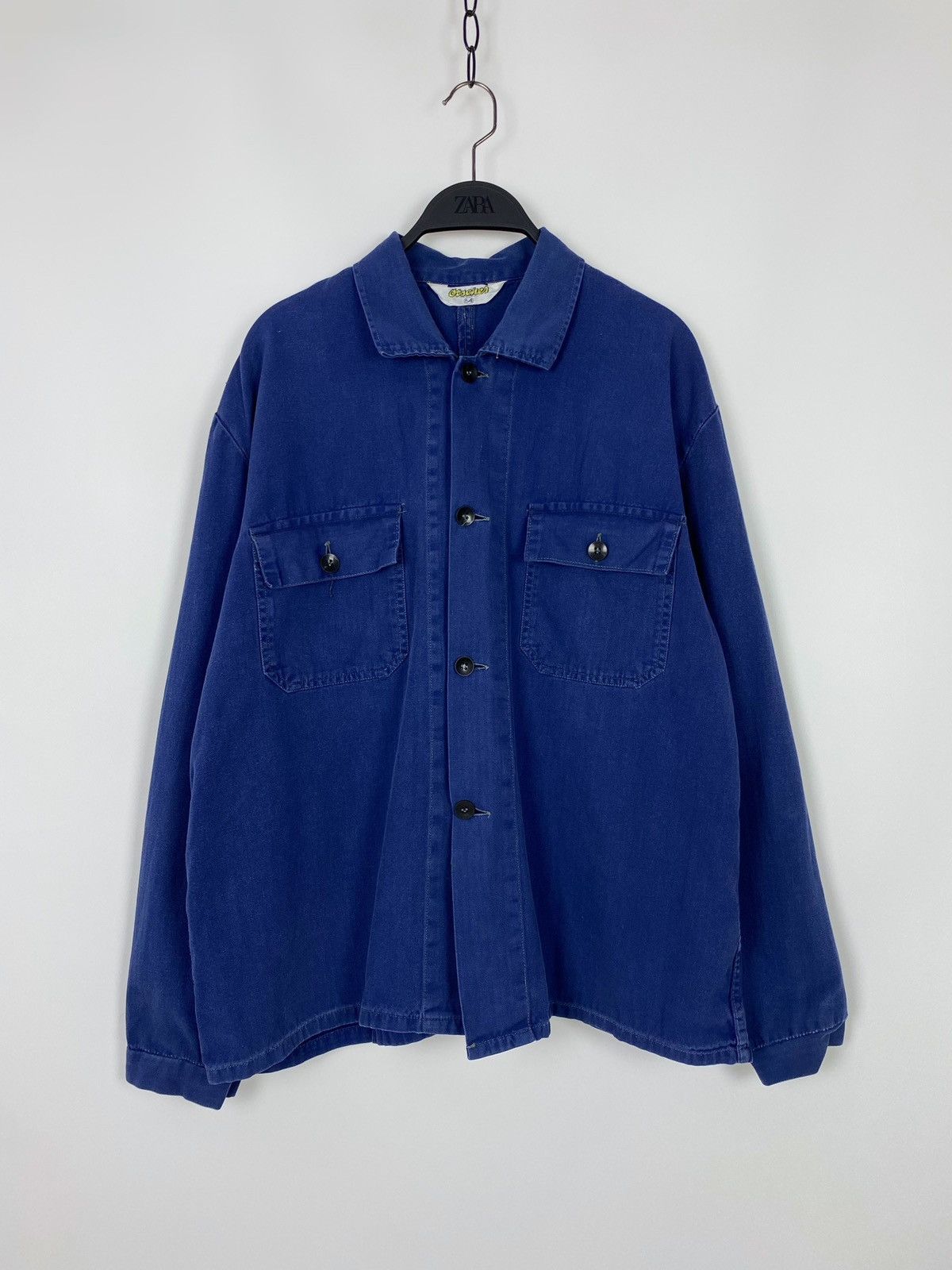 Vintage 80s Vintage Faded Otscher Austrip Work Jacket Size US L / EU 52-54 / 3 - 1 Thumbnail