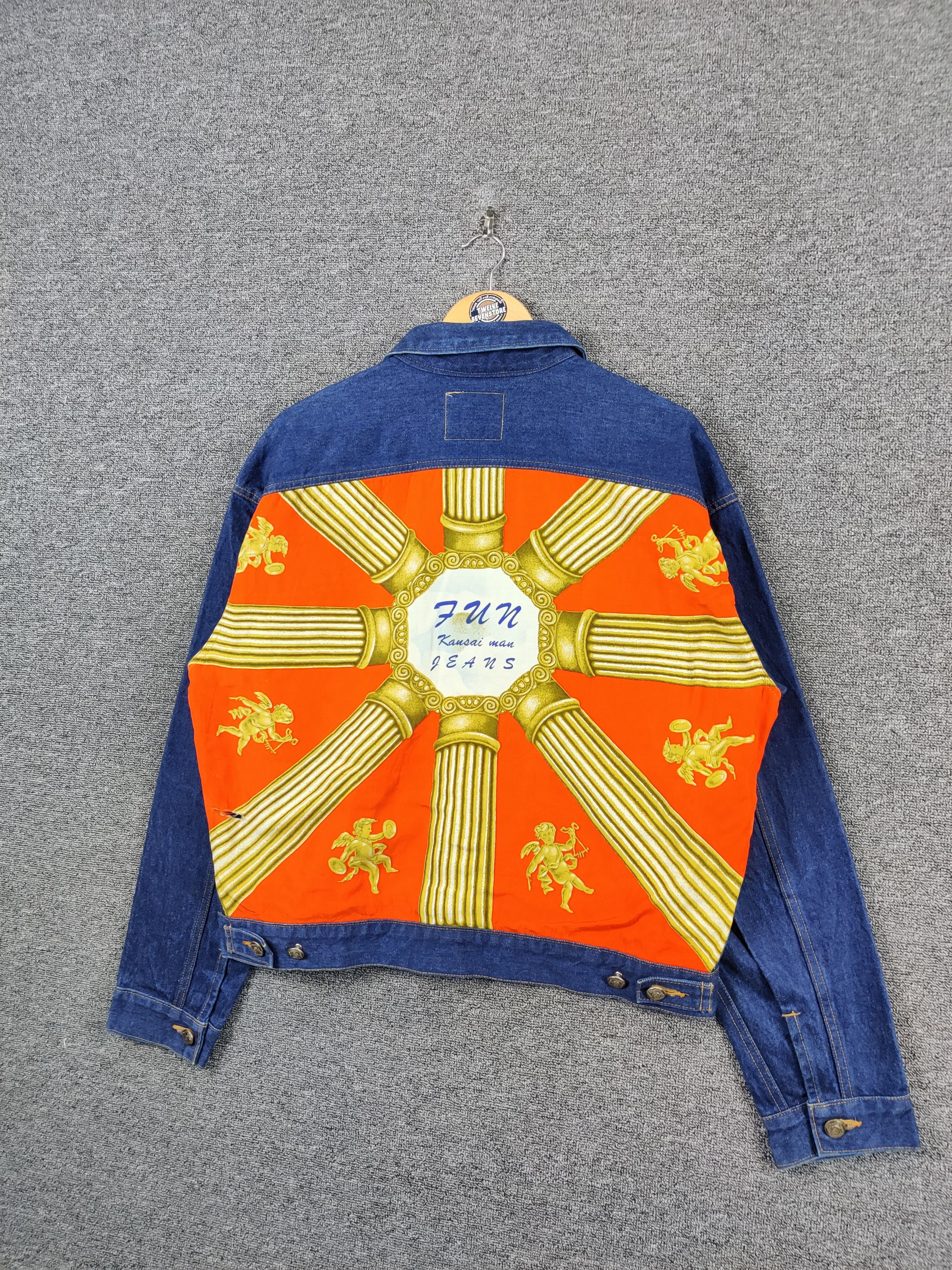 Kansai Yamamoto Vintage Kansai Jeans Kansai Yamamoto Trucker Denim Jacket Size US M / EU 48-50 / 2 - 2 Thumbnail