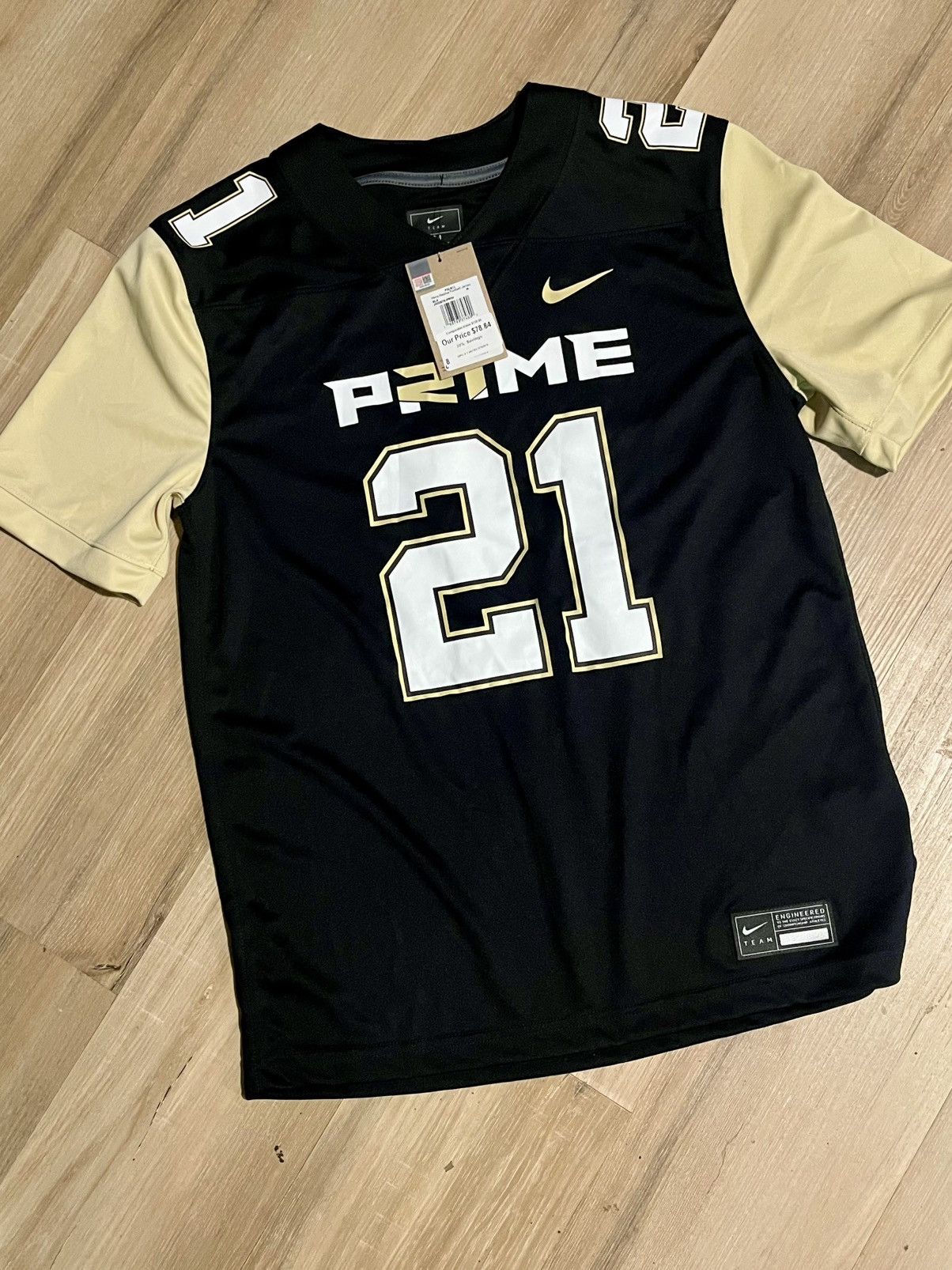 Nike Nike Prime Jersey Mens Medium Black 21 Sanders Football Size US M / EU 48-50 / 2 - 8 Thumbnail