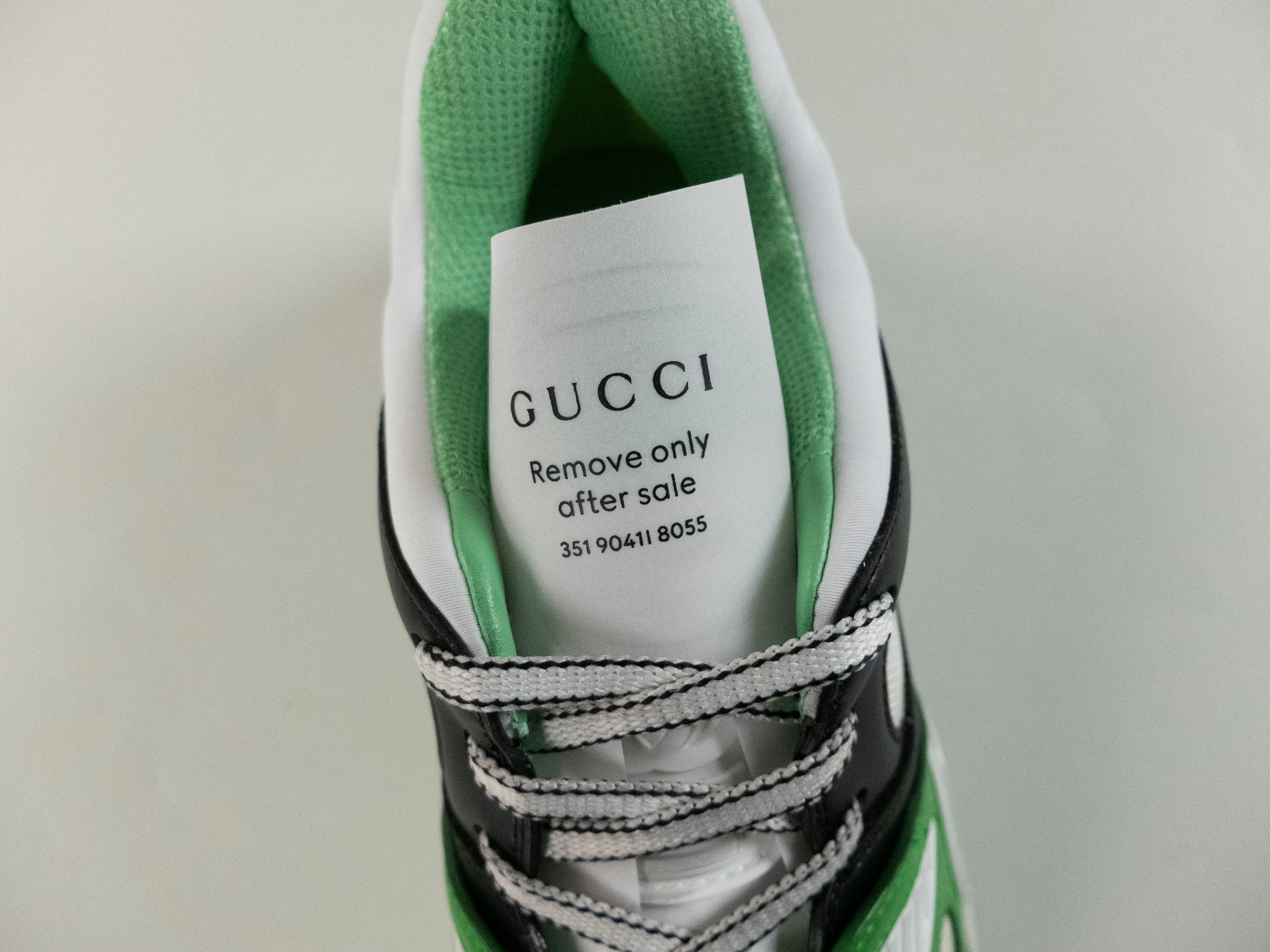 Gucci GUCCI Basket Green Demetra white green low top sneakers 9 Size US 9 / EU 42 - 10 Thumbnail