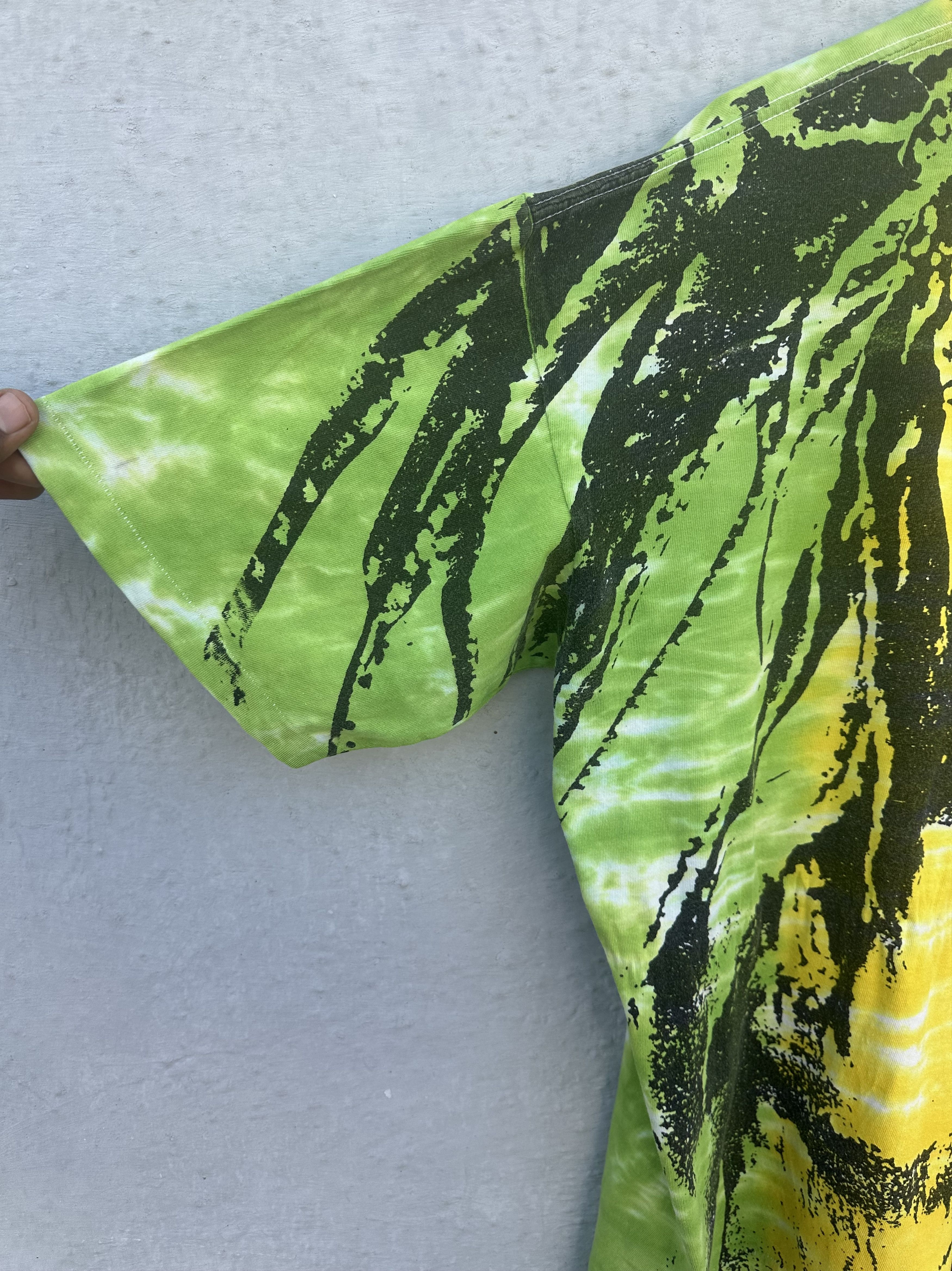 Bob Marley Vintage 90s Jamaican Style Tie-Dye Rasta Tee Size US XL / EU 56 / 4 - 2 Thumbnail