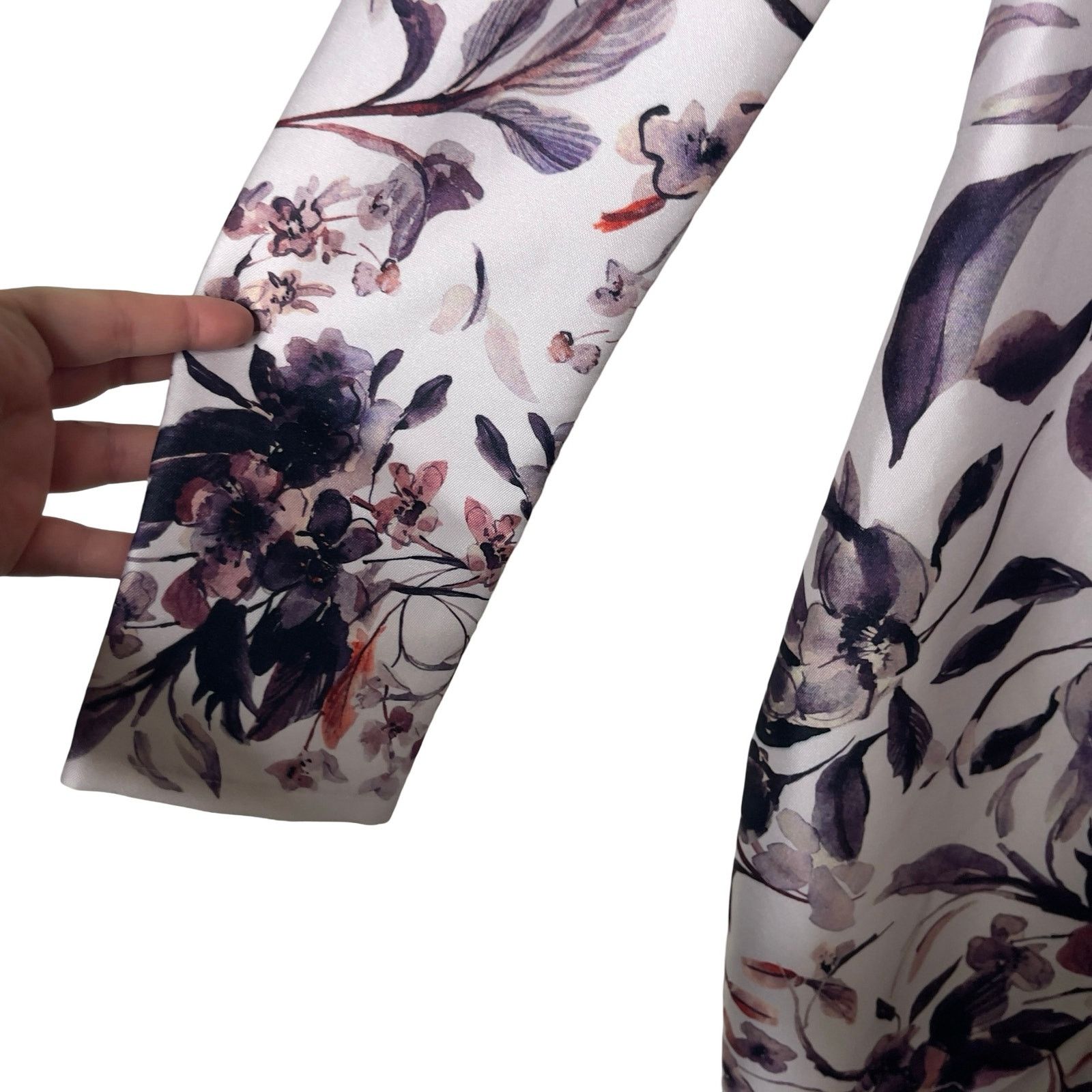 Badgley Mischka Badgley Mischka Floral Jacquard Print Flounce Hem Gown sz 10 Size L / US 10 / IT 46 - 7 Thumbnail