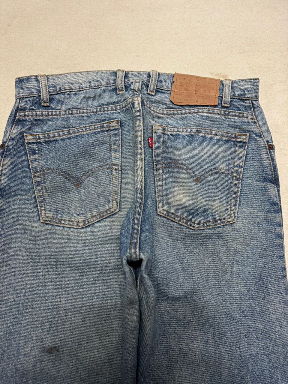 Levi's VINTAGE 1991s LEVI’S 555 STONE WASHED BLUE JEAN VERY RARE Size US 31 - 13 Thumbnail