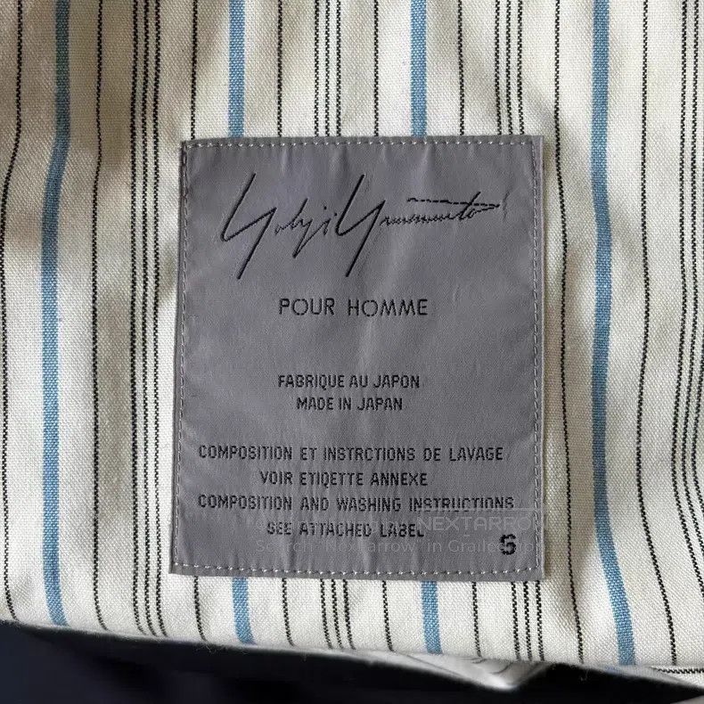 Yohji Yamamoto Yohji Yamamoto size s 93ss white stripe patchwork blazer Size 38S - 6 Thumbnail