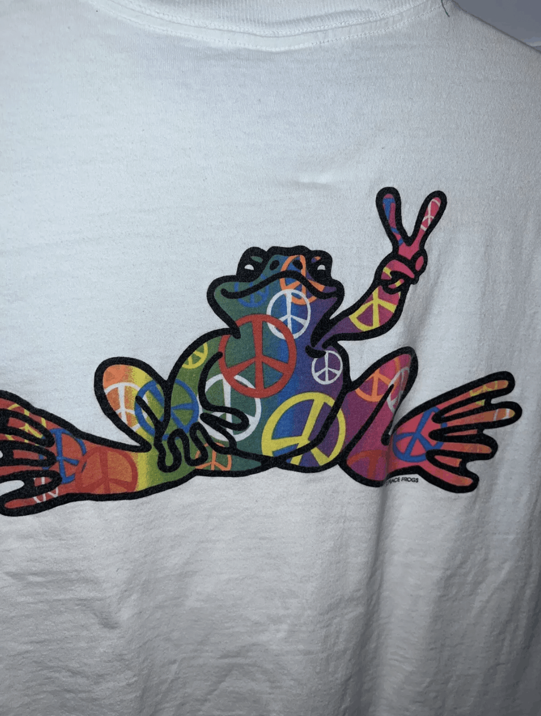 Vintage Vintage Peace Frogs Tee Size Small Size US S / EU 44-46 / 1 - 3 Thumbnail
