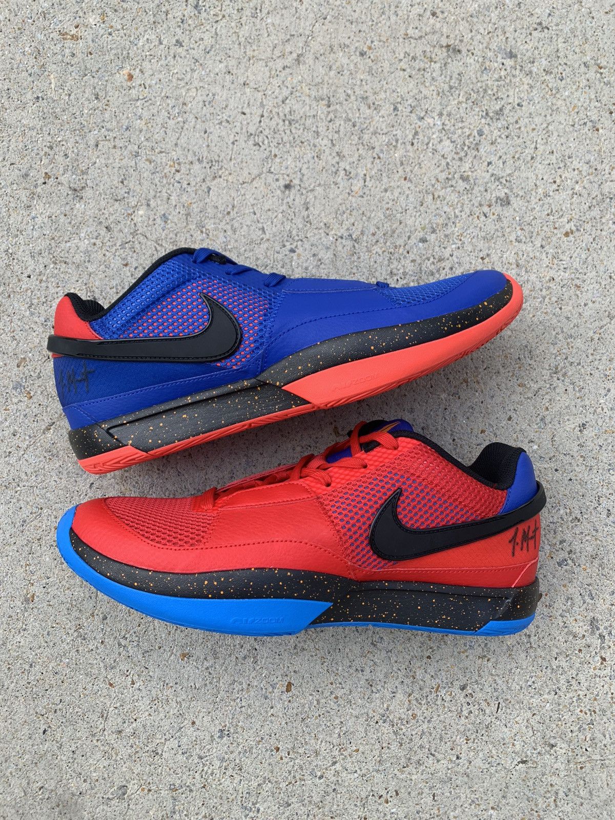 image of Nike Ja 1 Hunger Blue/red Vnds Shoes in Blue Red, Men's (Size 11)