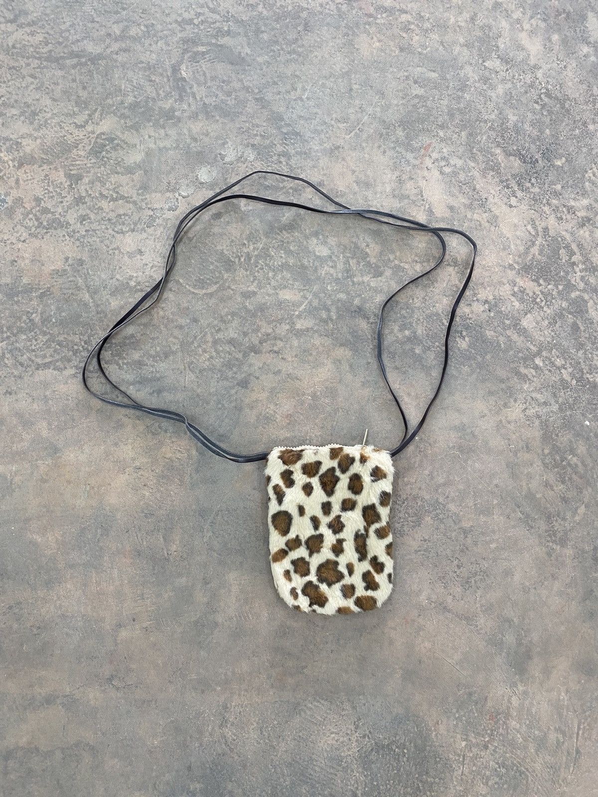 Japanese Brand × Vintage VINTAGE JAPAN SMALL BAG LEOPARD FUR MOHAIR Size ONE SIZE - 1 Thumbnail